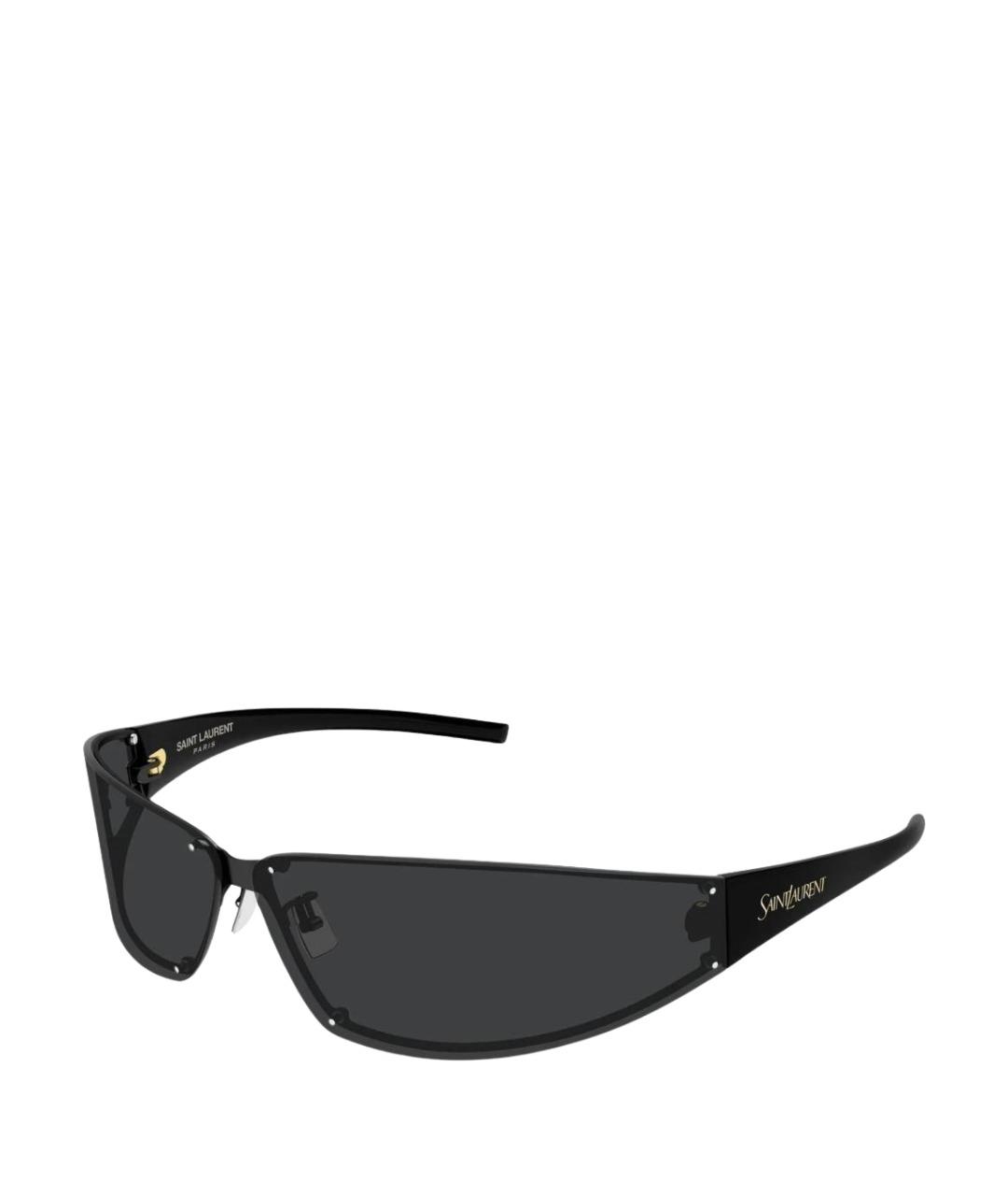 SAINT LAURENT Черные пластиковые солнцезащитные очки, фото 1