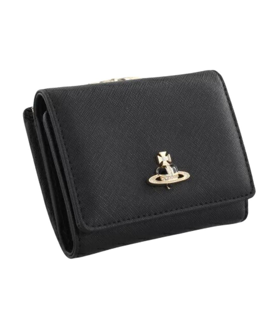 VIVIENNE WESTWOOD Черный кошелек из искусственной кожи, фото 2