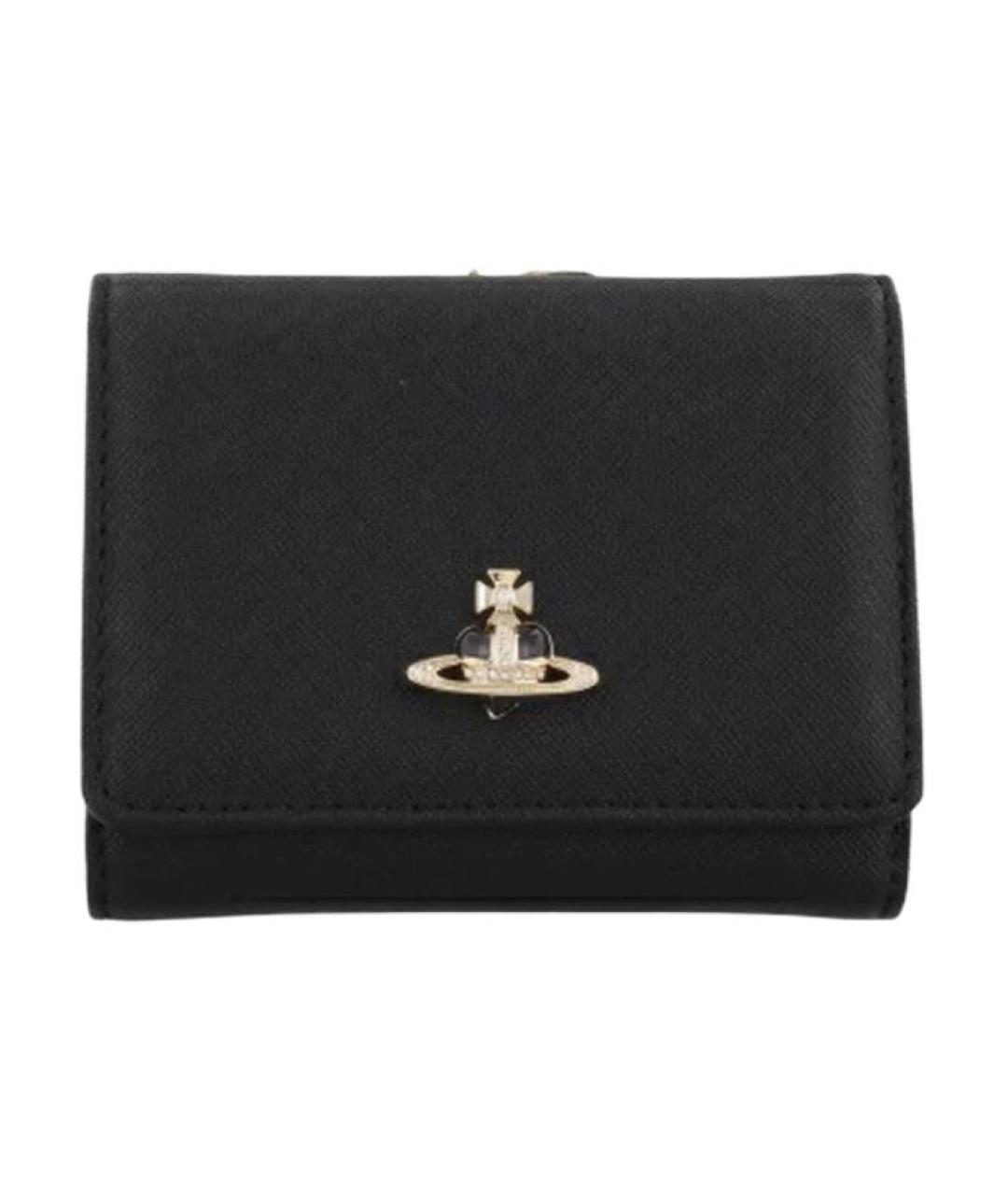 VIVIENNE WESTWOOD Черный кошелек из искусственной кожи, фото 1