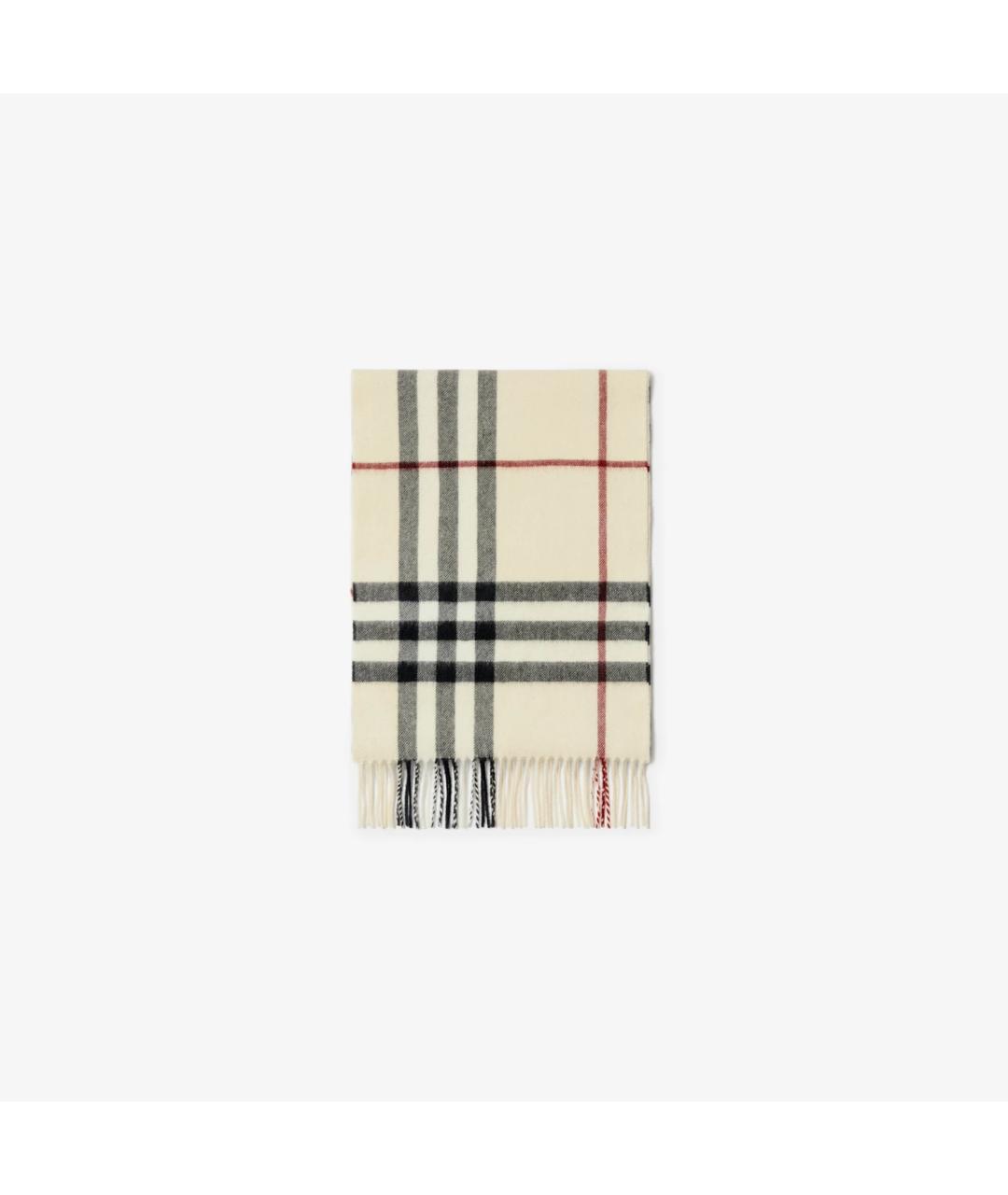 BURBERRY Бежевый кашемировый шарф, фото 5