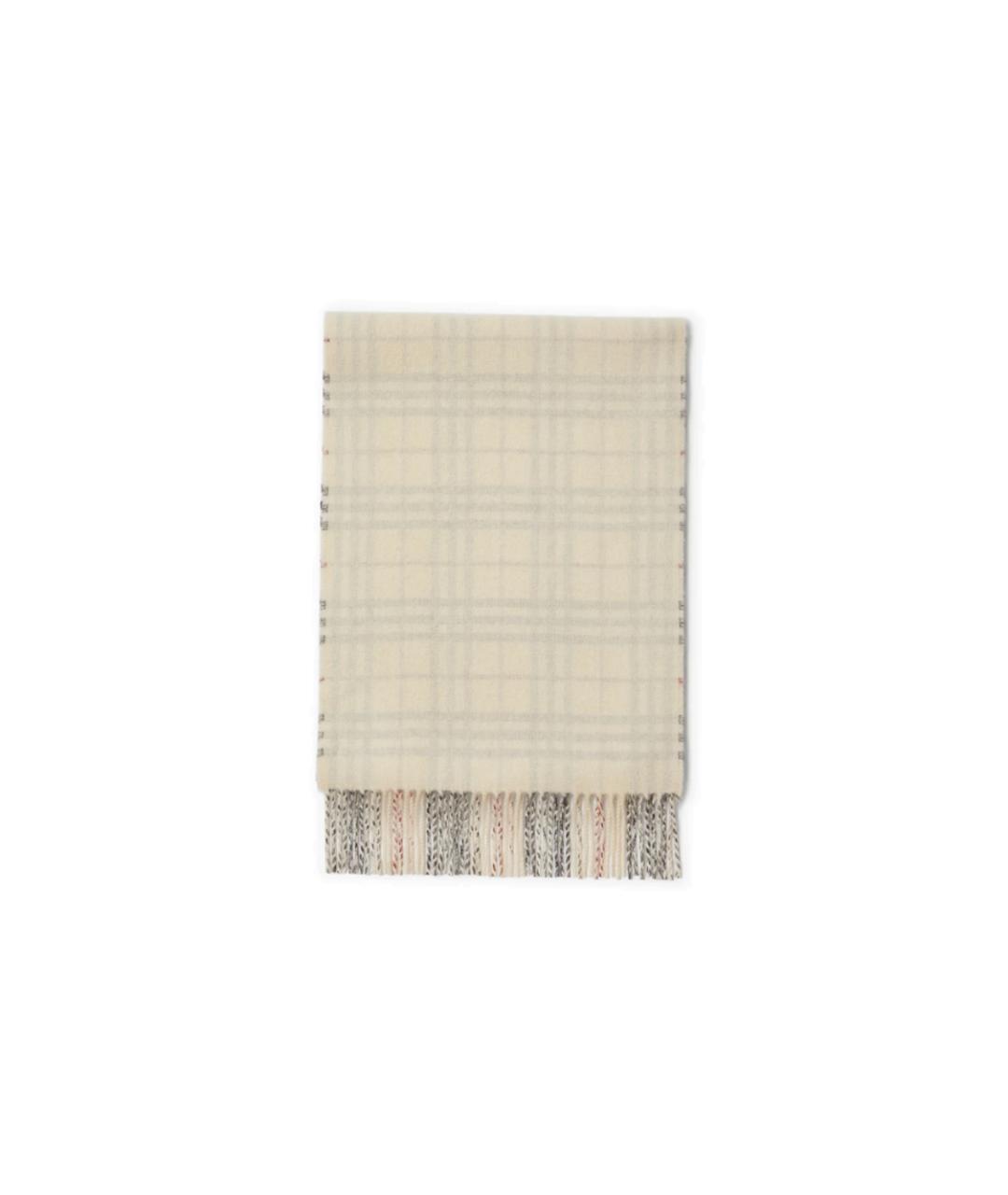 BURBERRY Хаки кашемировый шарф, фото 2