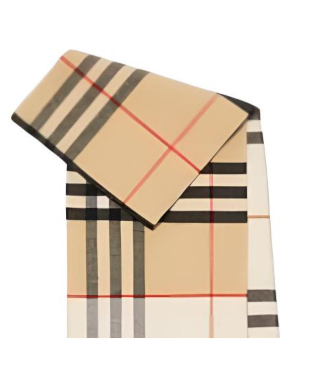 BURBERRY Бежевый кашемировый шарф, фото 3