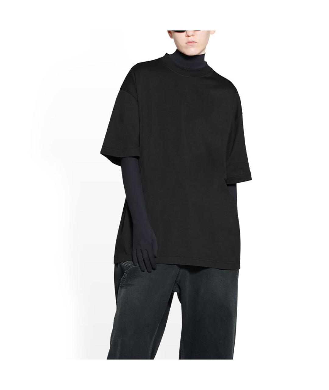 BALENCIAGA Черная футболка, фото 4