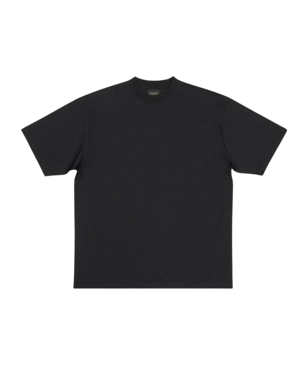 BALENCIAGA Черная футболка, фото 1