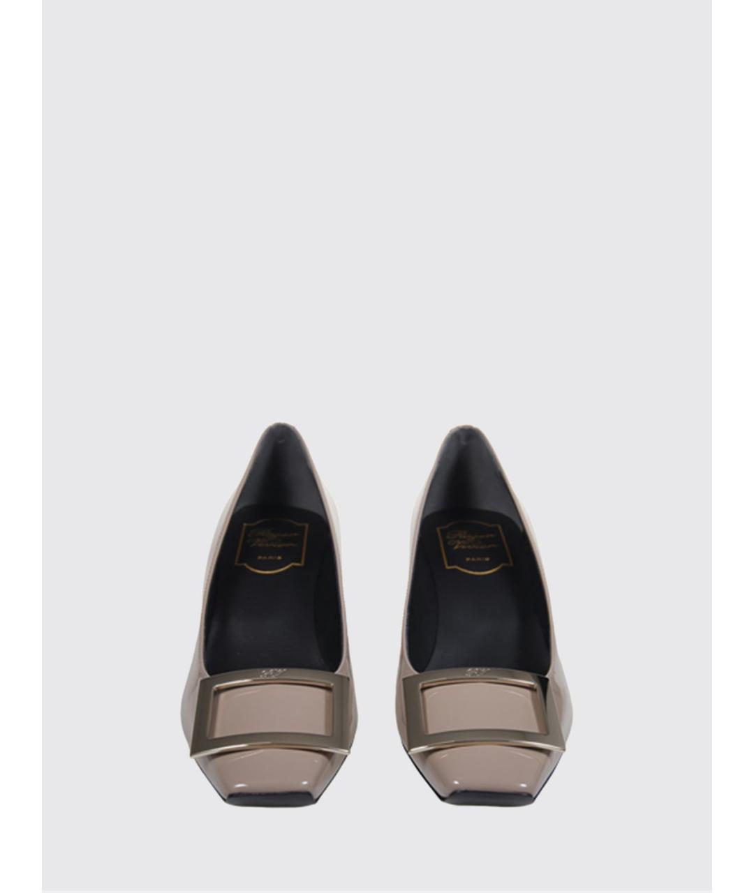 ROGER VIVIER Бежевые кожаные туфли, фото 2