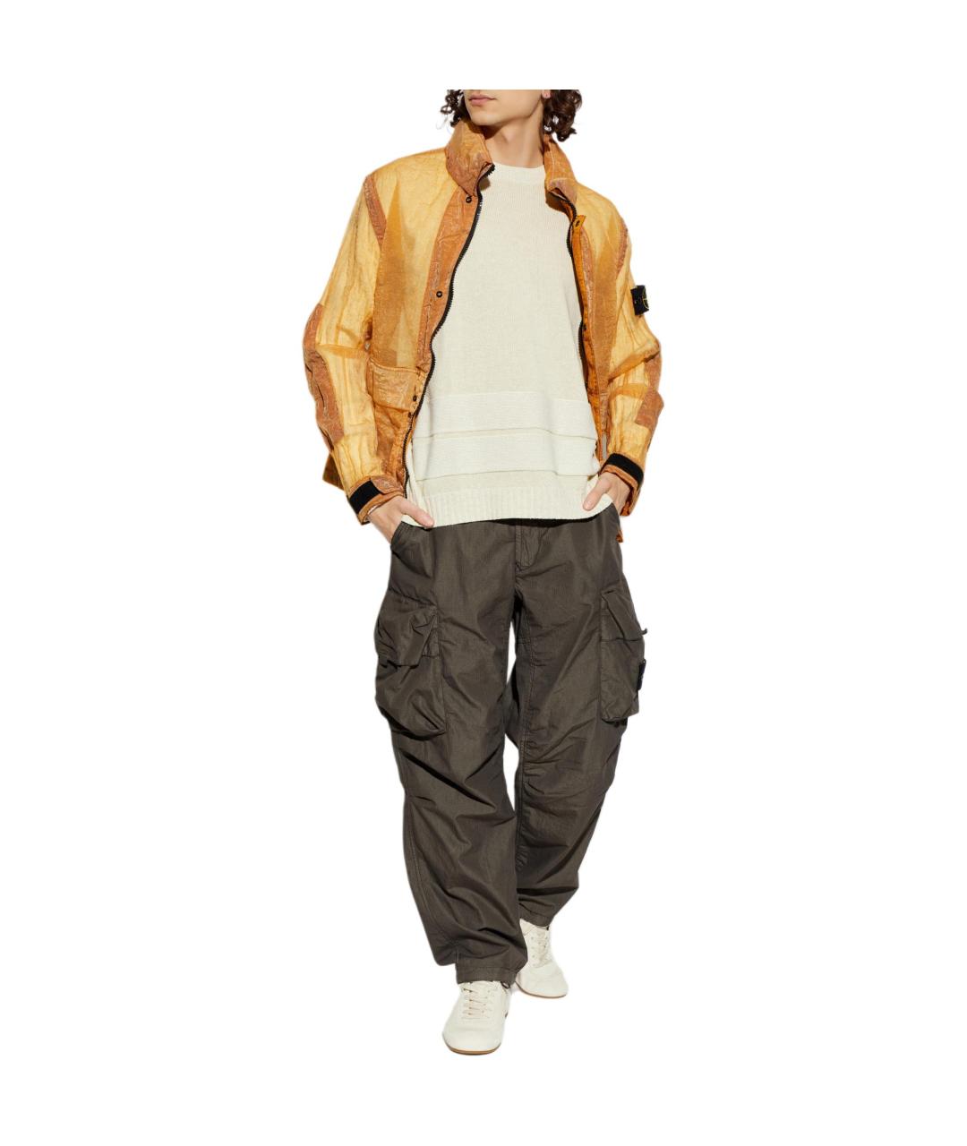 STONE ISLAND Бежевый джемпер / свитер, фото 2