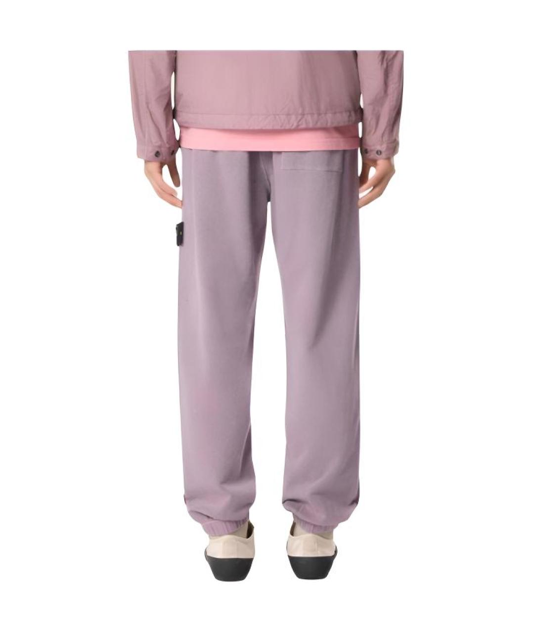 STONE ISLAND Фиолетовые повседневные брюки, фото 3