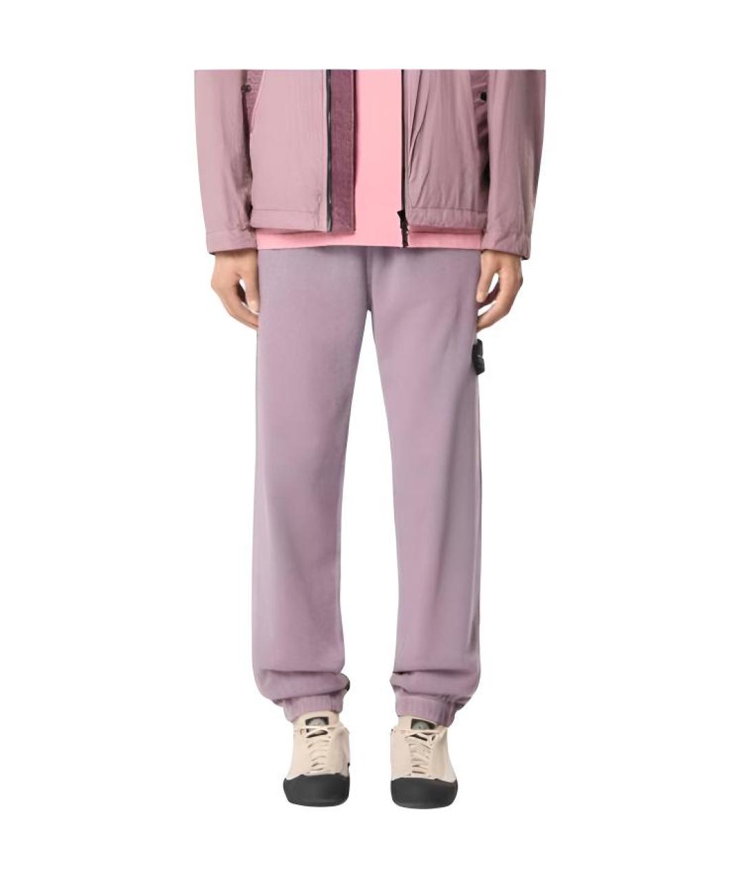STONE ISLAND Фиолетовые повседневные брюки, фото 2