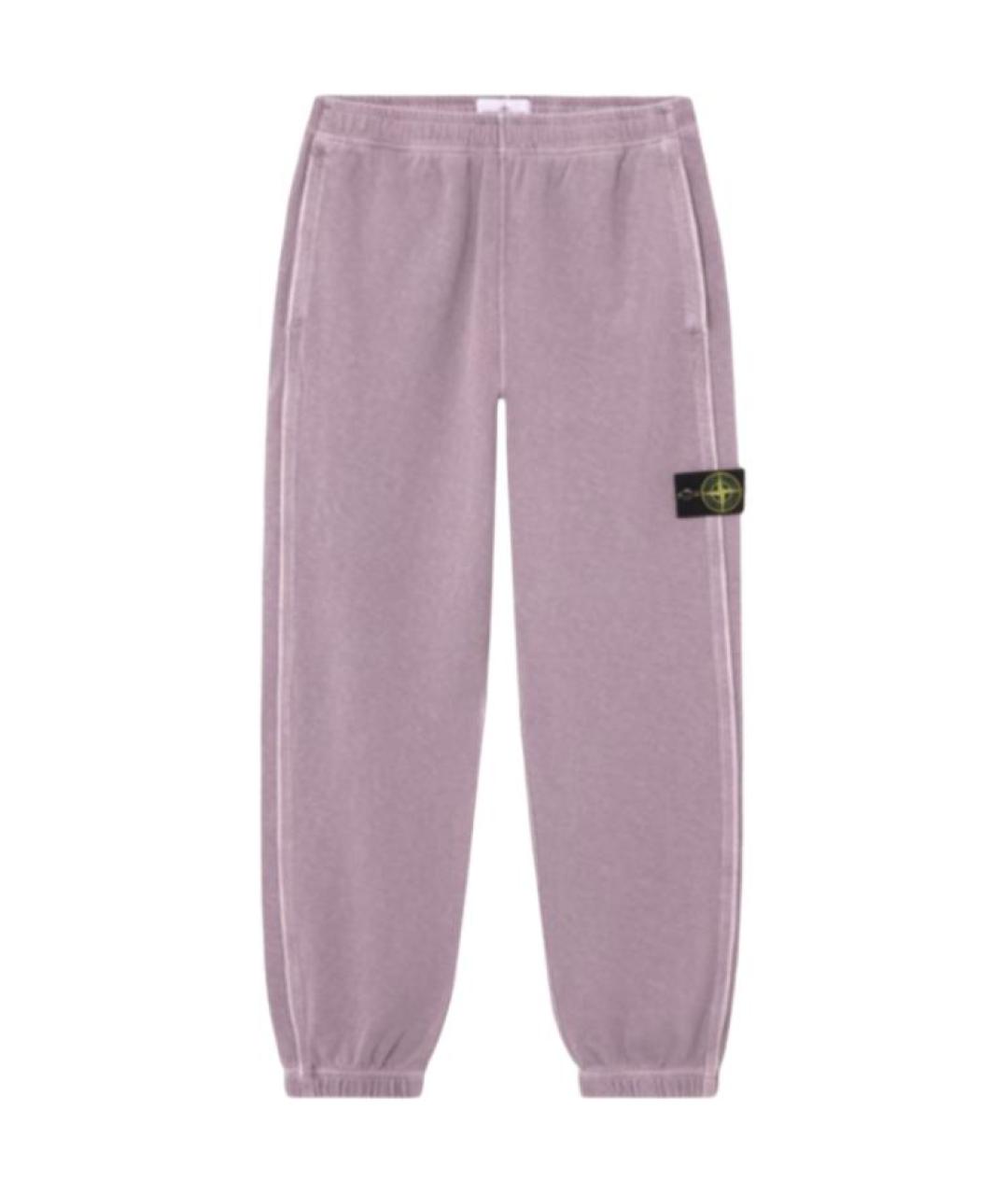 STONE ISLAND Фиолетовые повседневные брюки, фото 1