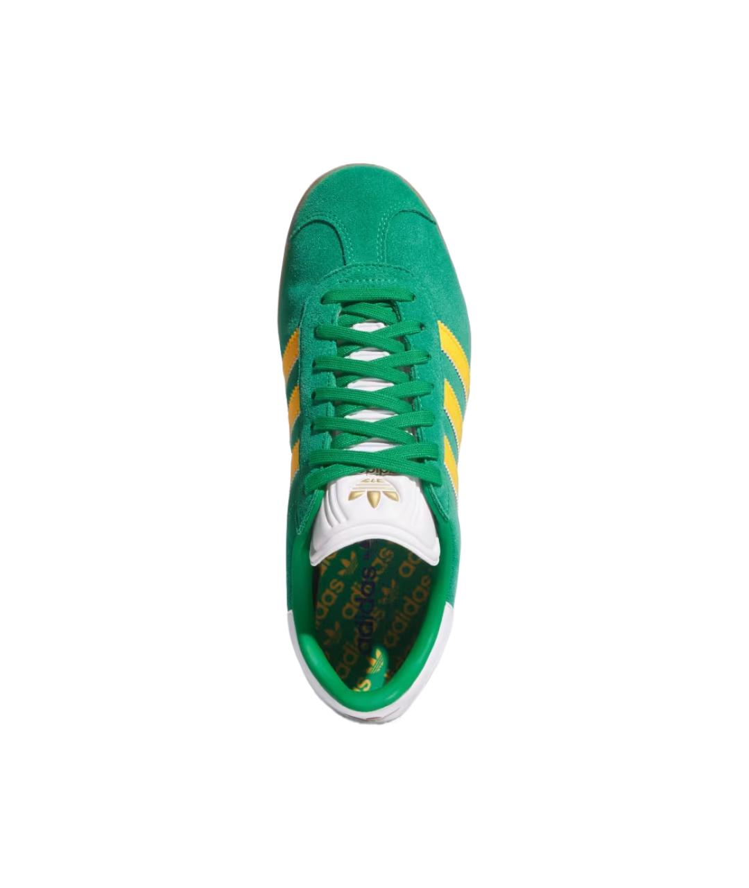 ADIDAS Зеленые замшевые кроссовки, фото 4
