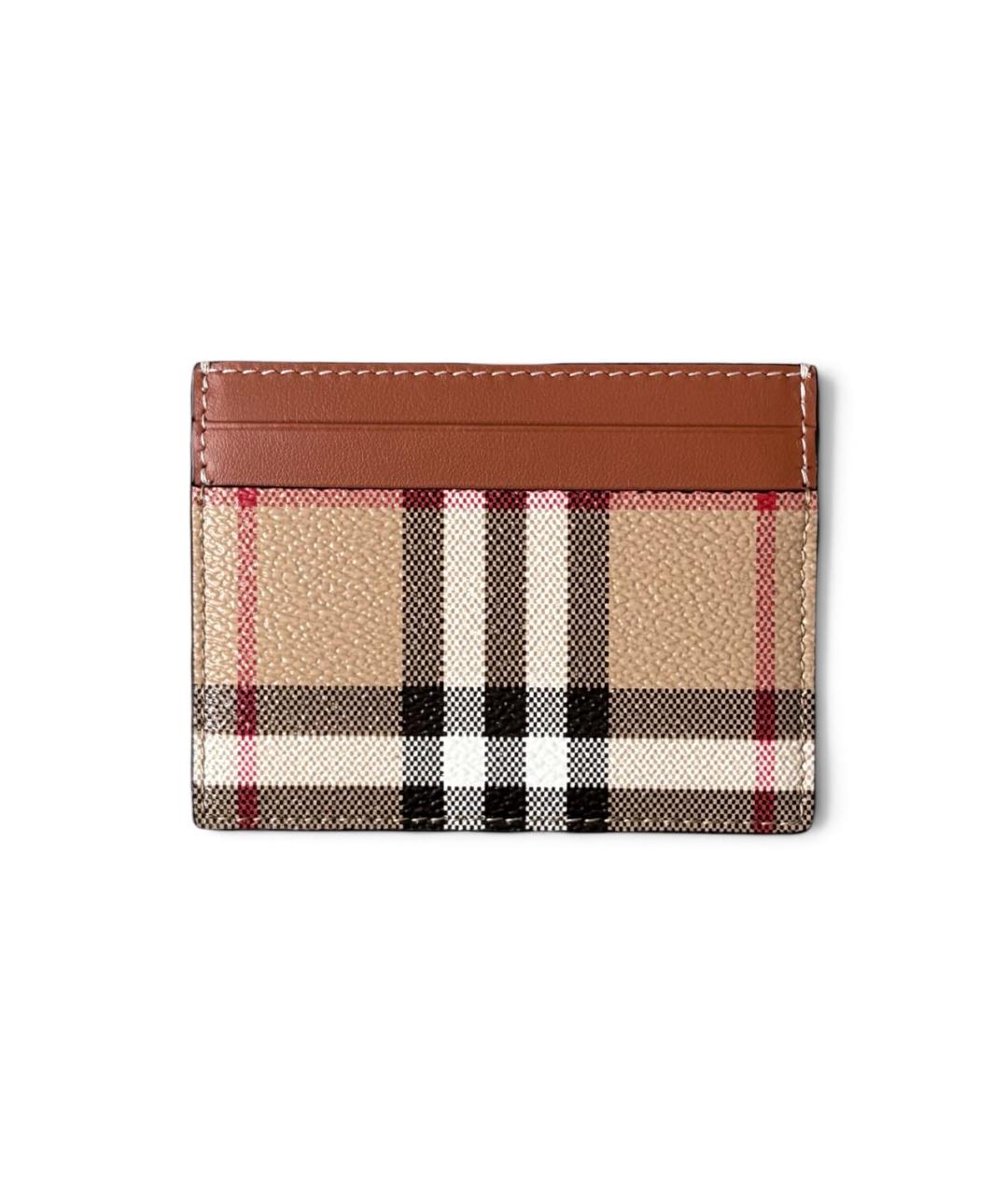 BURBERRY Коричневый кожаный кардхолдер, фото 9