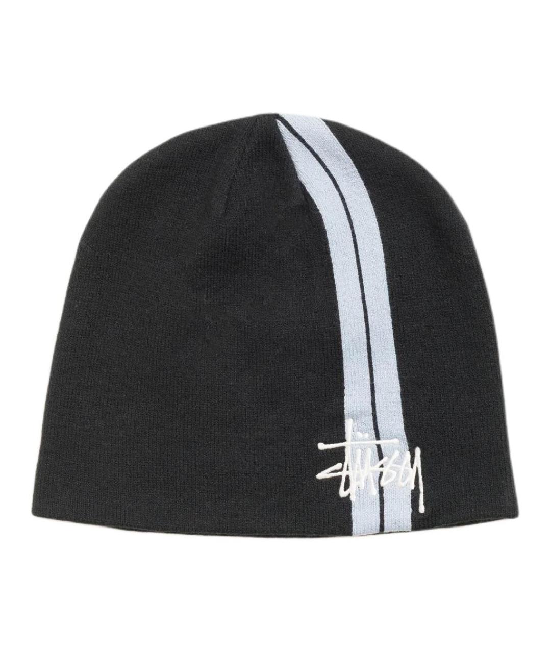 STUSSY Черная шапка, фото 1