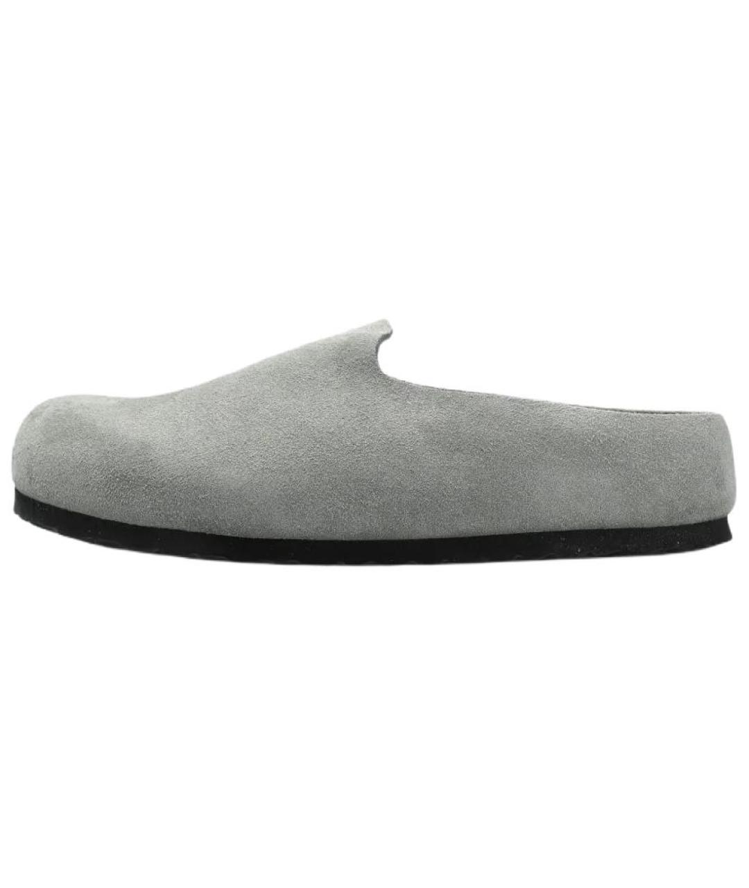 BIRKENSTOCK Серые замшевые сабо, фото 2