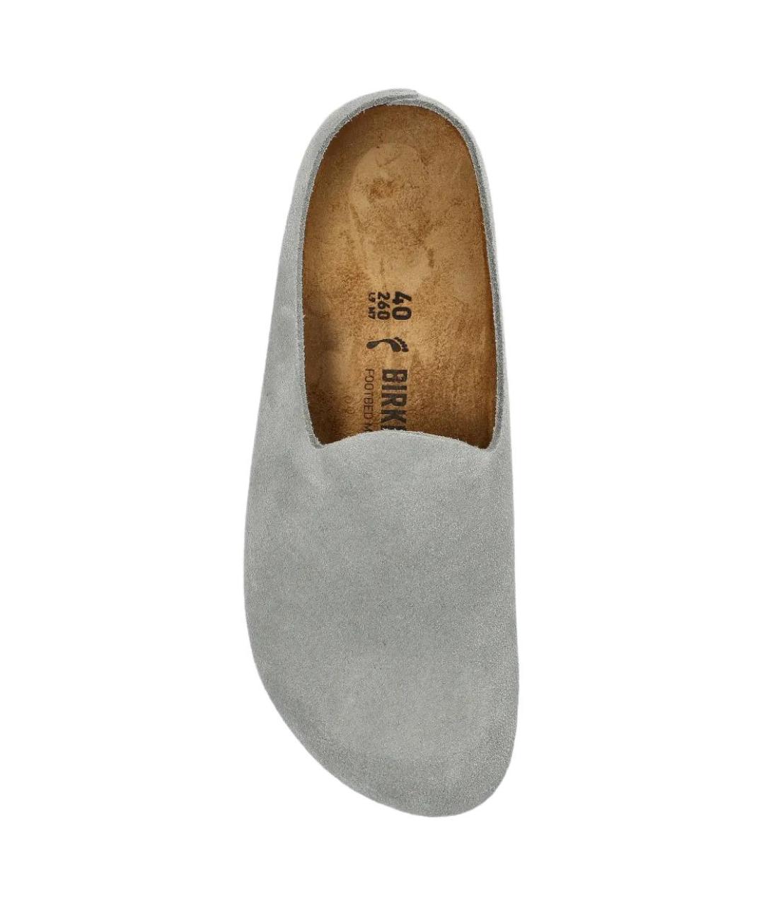 BIRKENSTOCK Серые замшевые сабо, фото 3