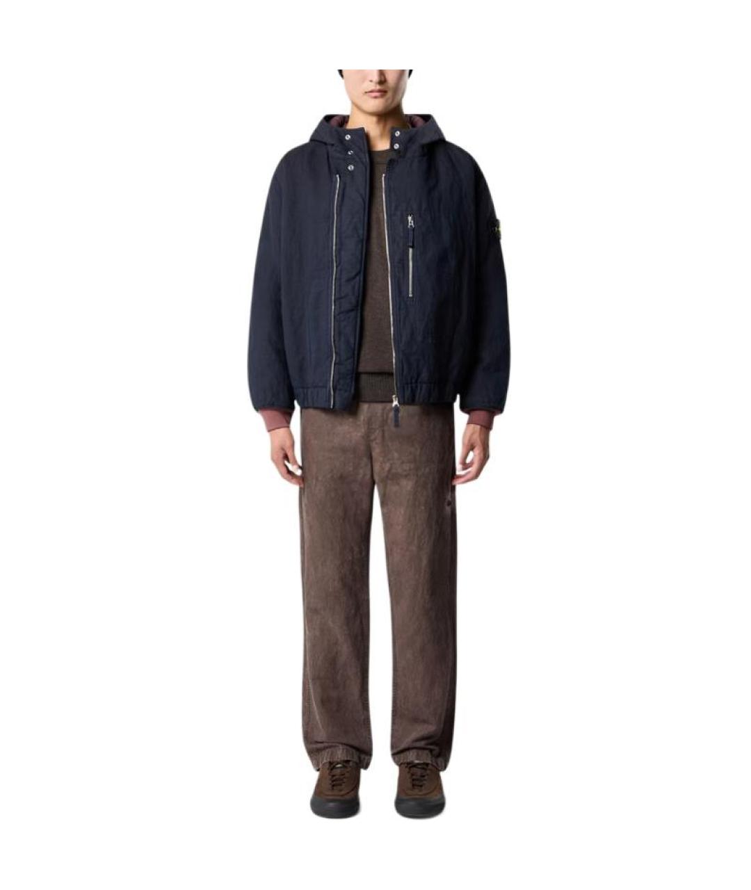STONE ISLAND Темно-синяя куртка, фото 3