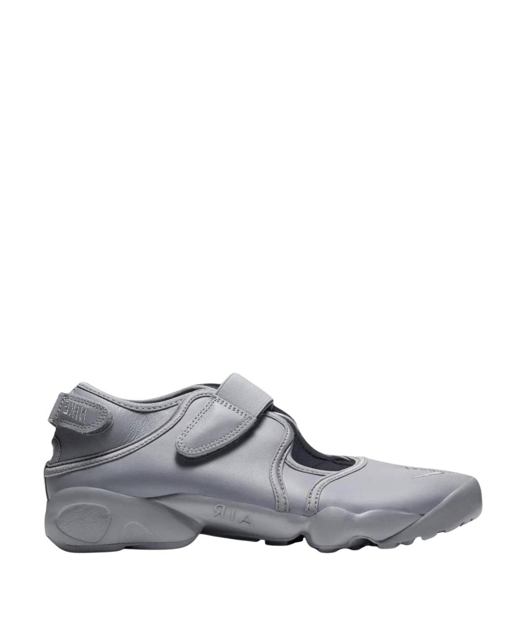 NIKE Серые кожаные кроссовки, фото 1