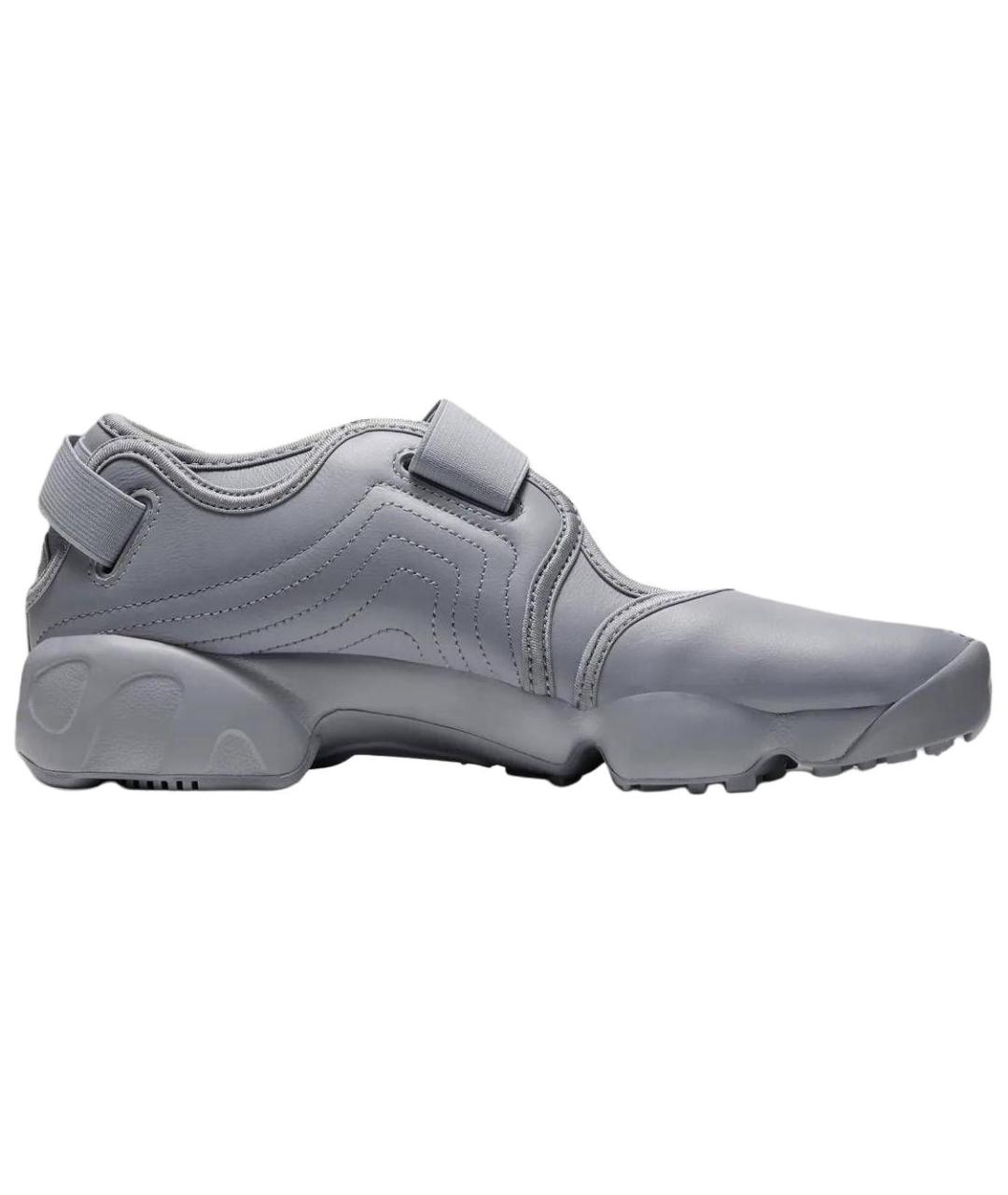 NIKE Серые кожаные кроссовки, фото 2