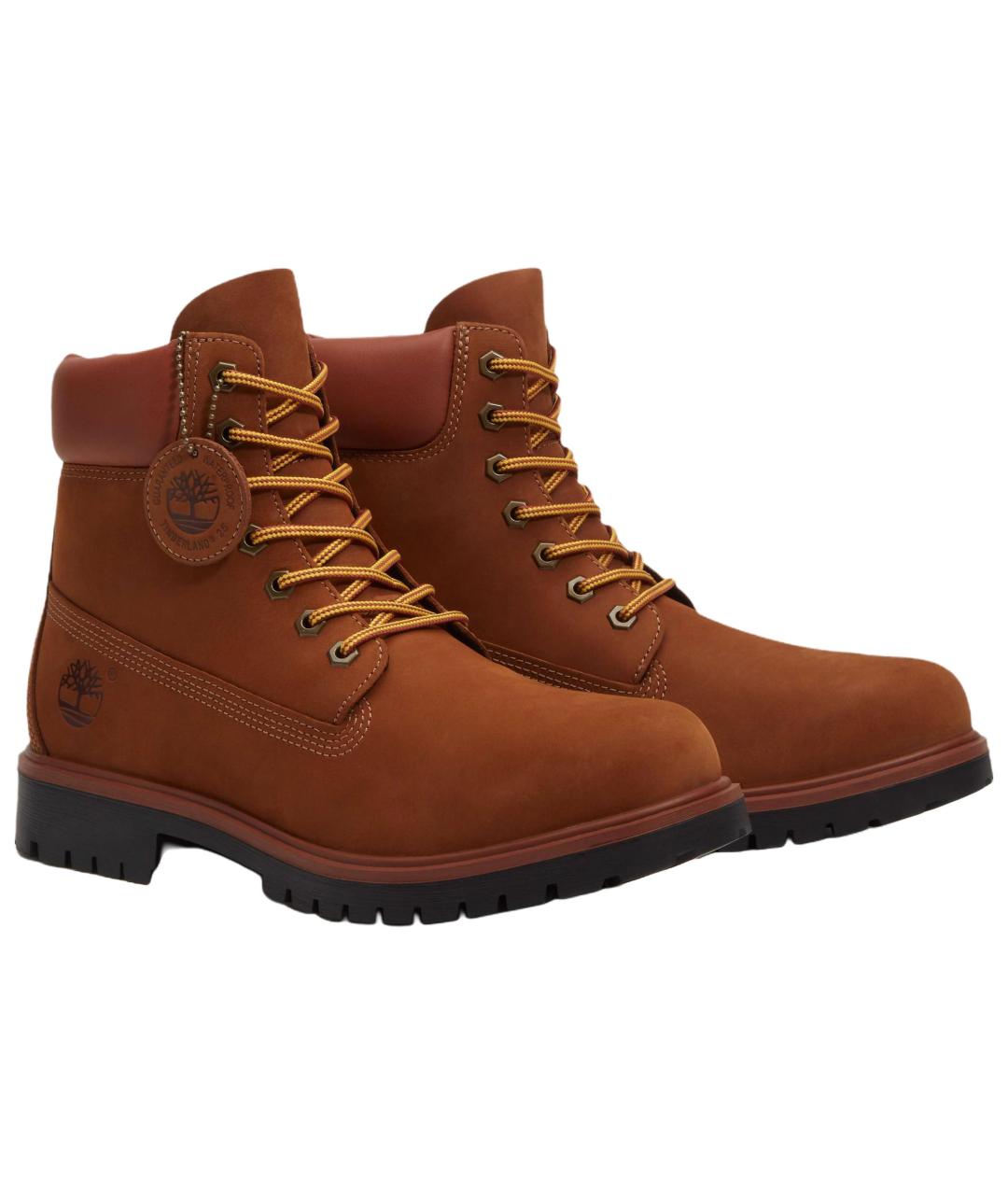 TIMBERLAND Коричневые нубуковые высокие ботинки, фото 3