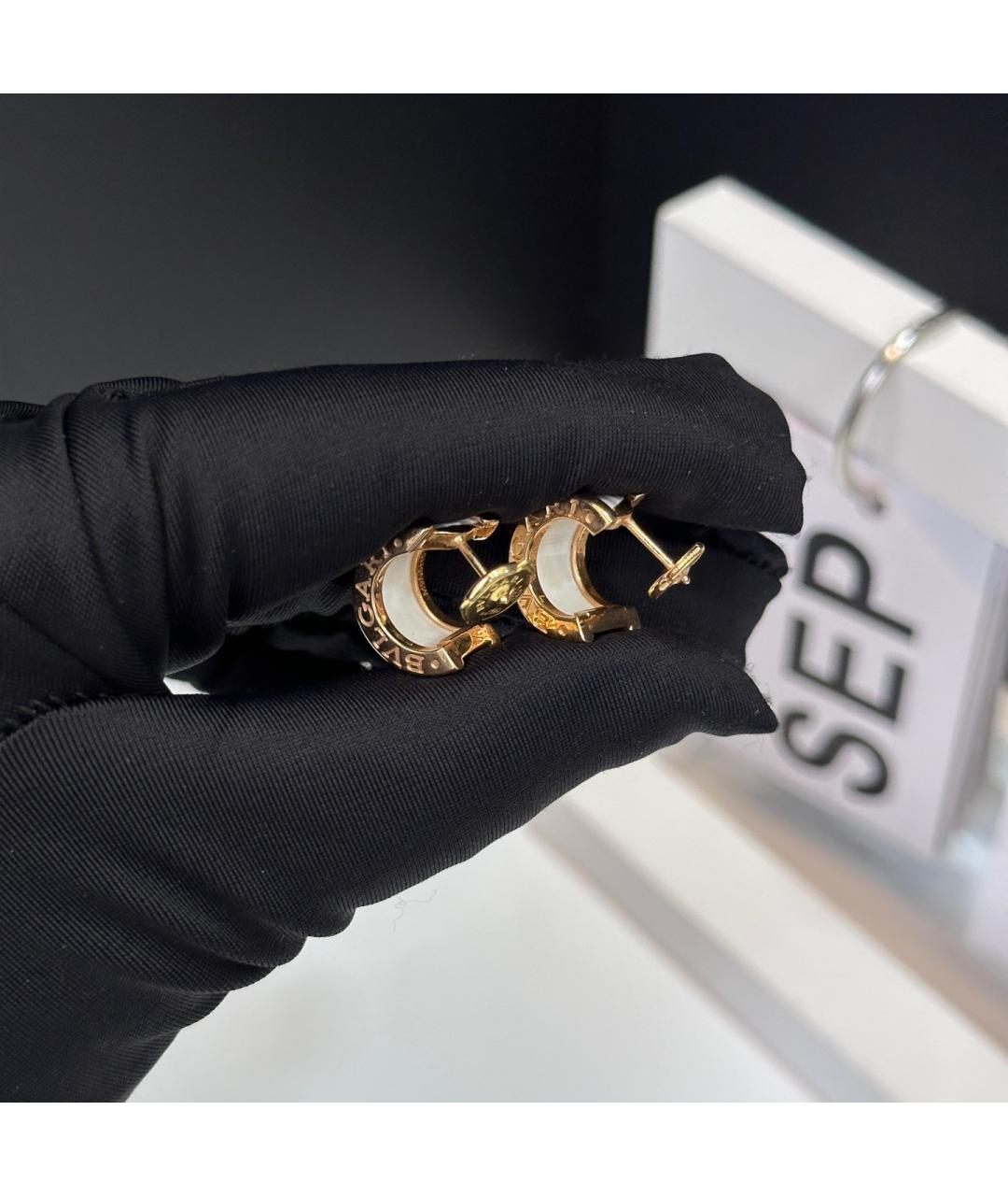 BVLGARI Золотые серьги из розового золота, фото 5