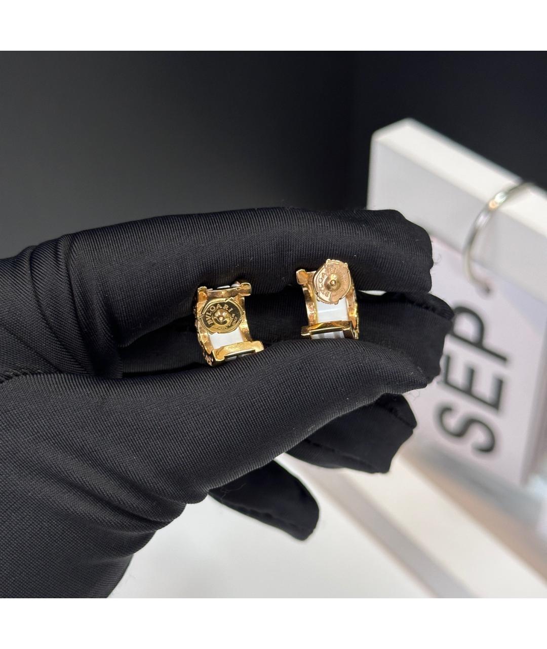 BVLGARI Золотые серьги из розового золота, фото 4