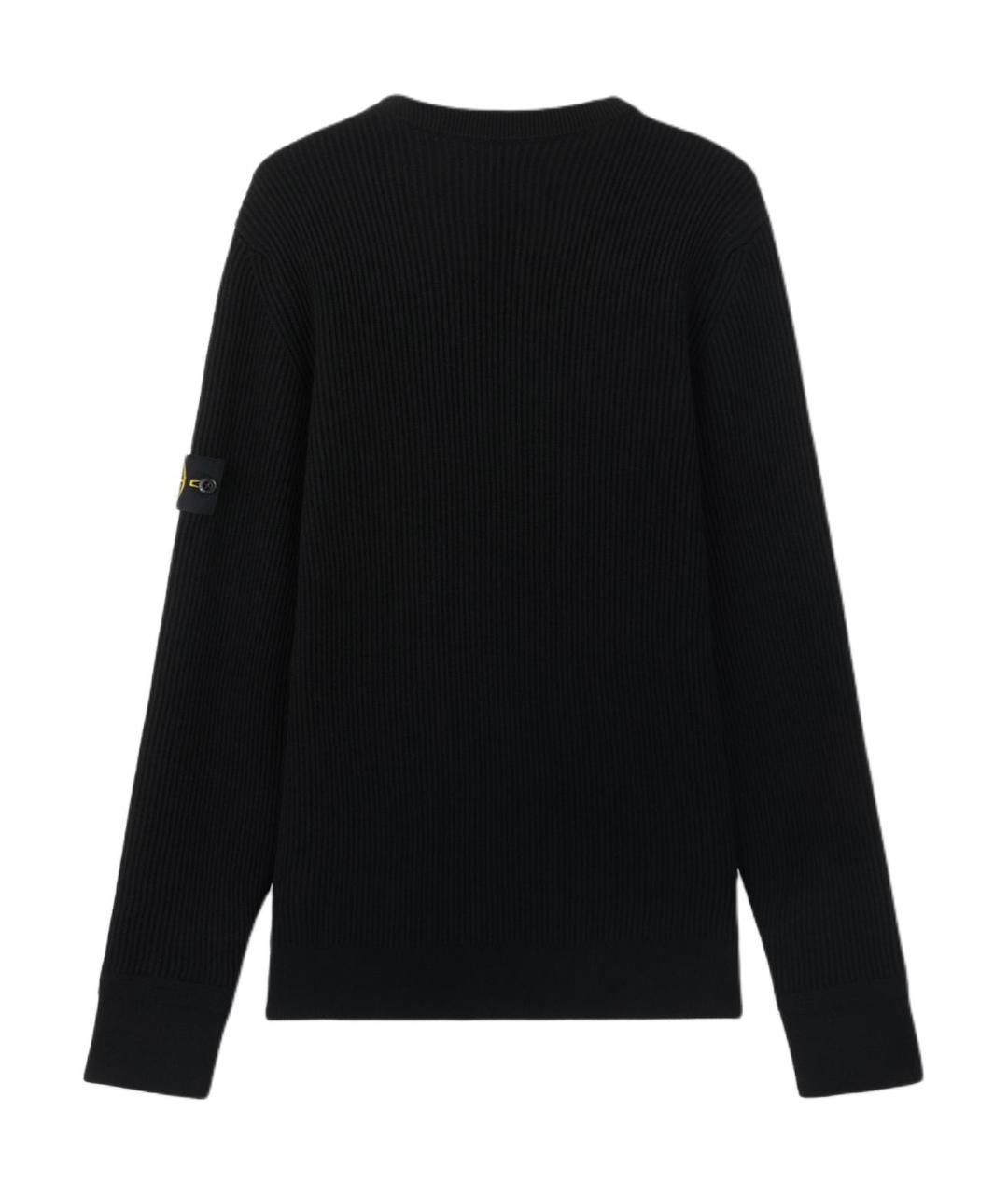 STONE ISLAND Черный джемпер / свитер, фото 2