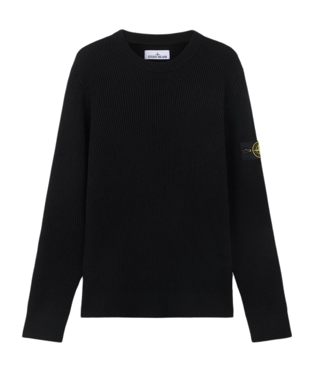 STONE ISLAND Черный джемпер / свитер, фото 1