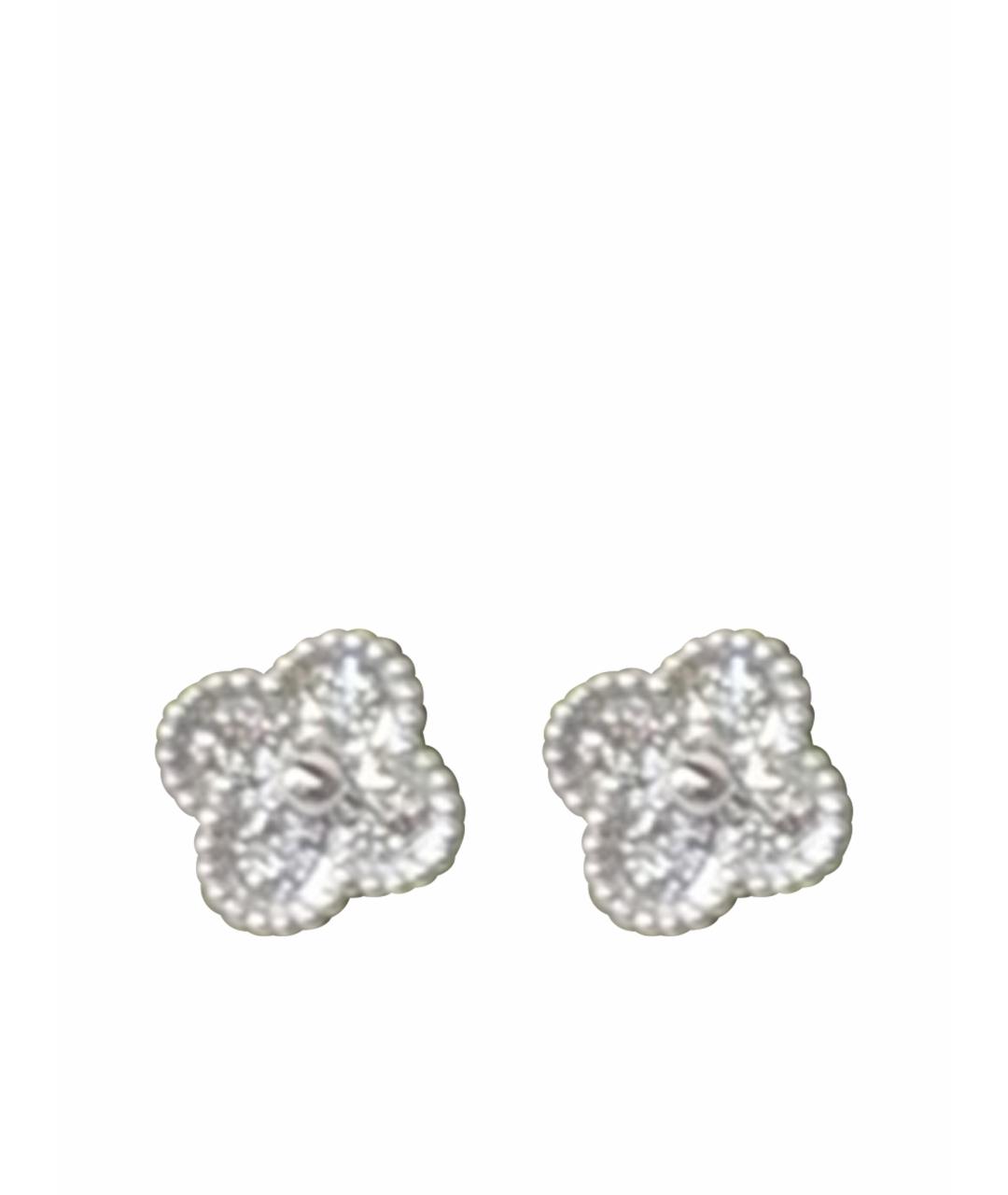 VAN CLEEF & ARPELS Серебряные серьги из белого золота, фото 1