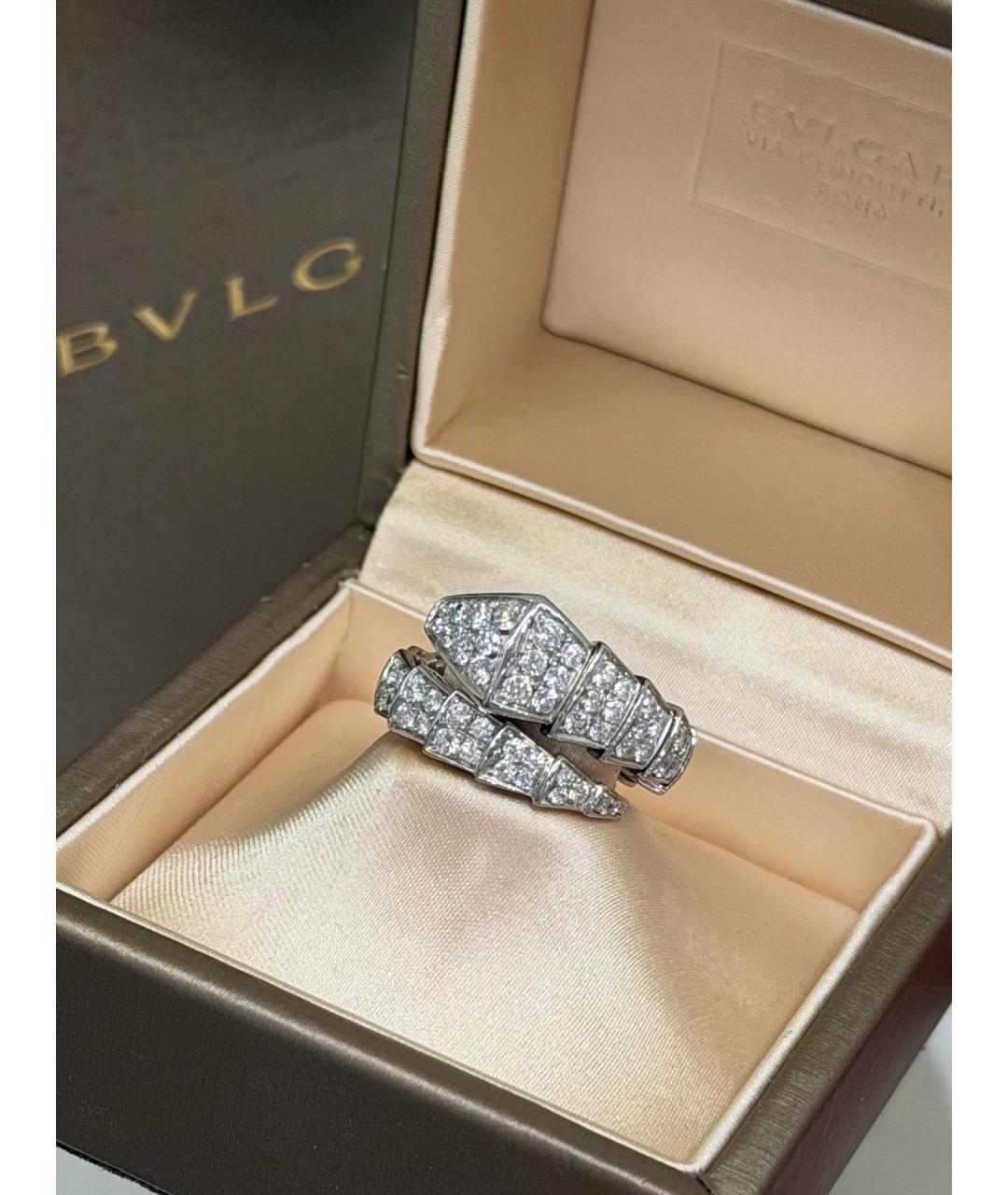 BVLGARI Серебряное кольцо из белого золота, фото 5