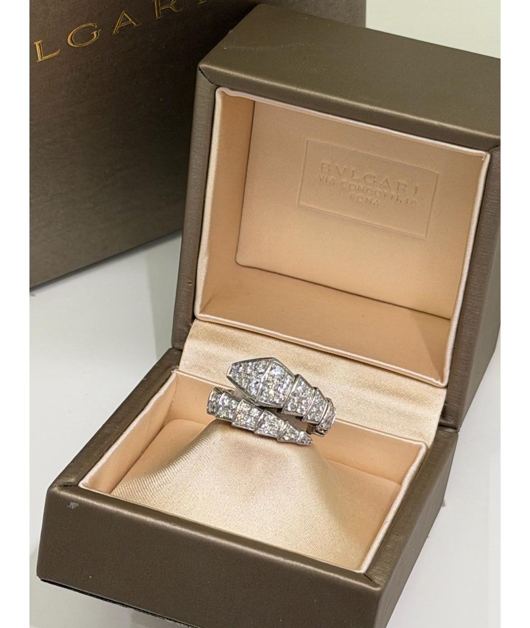 BVLGARI Серебряное кольцо из белого золота, фото 3