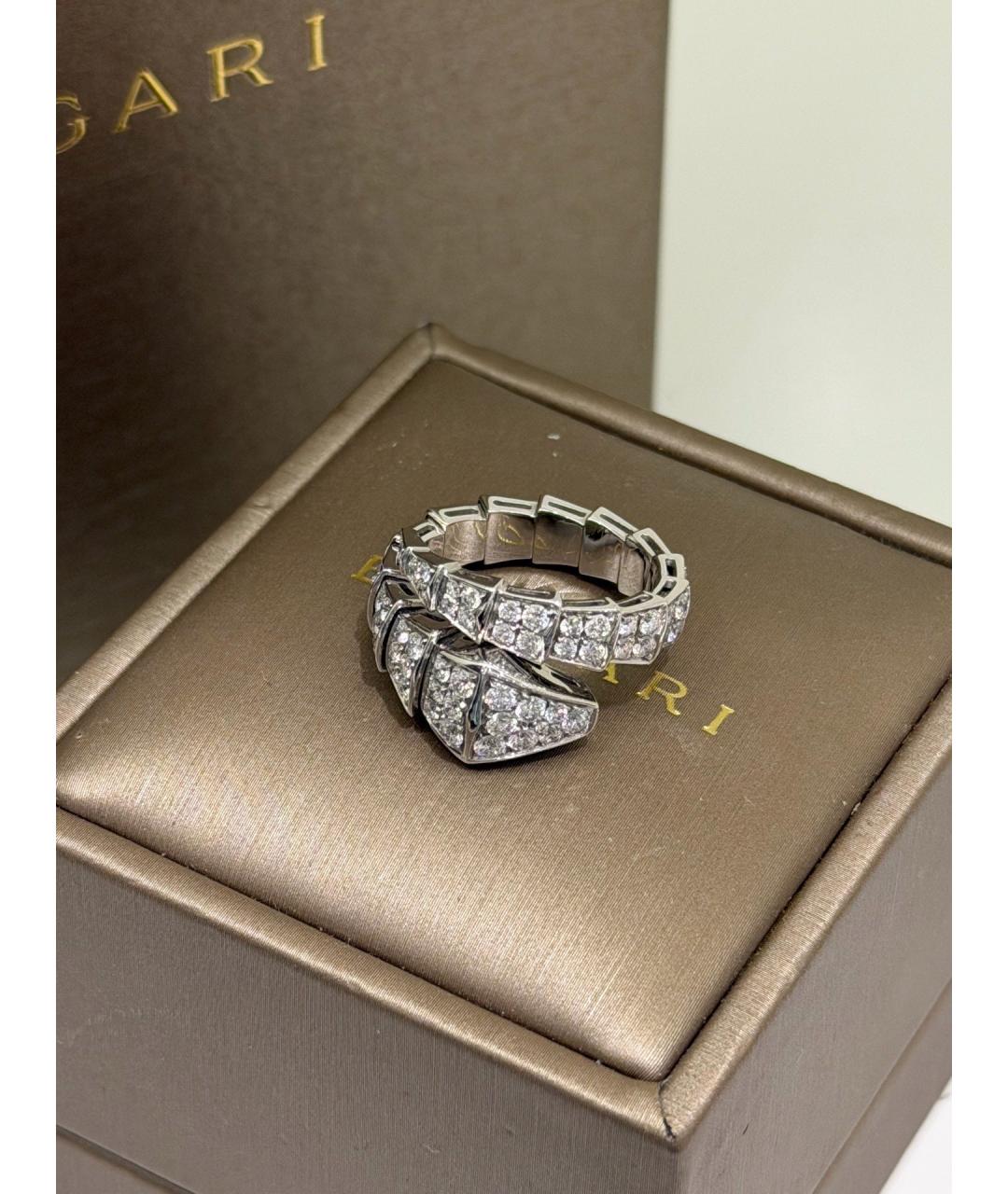 BVLGARI Серебряное кольцо из белого золота, фото 6