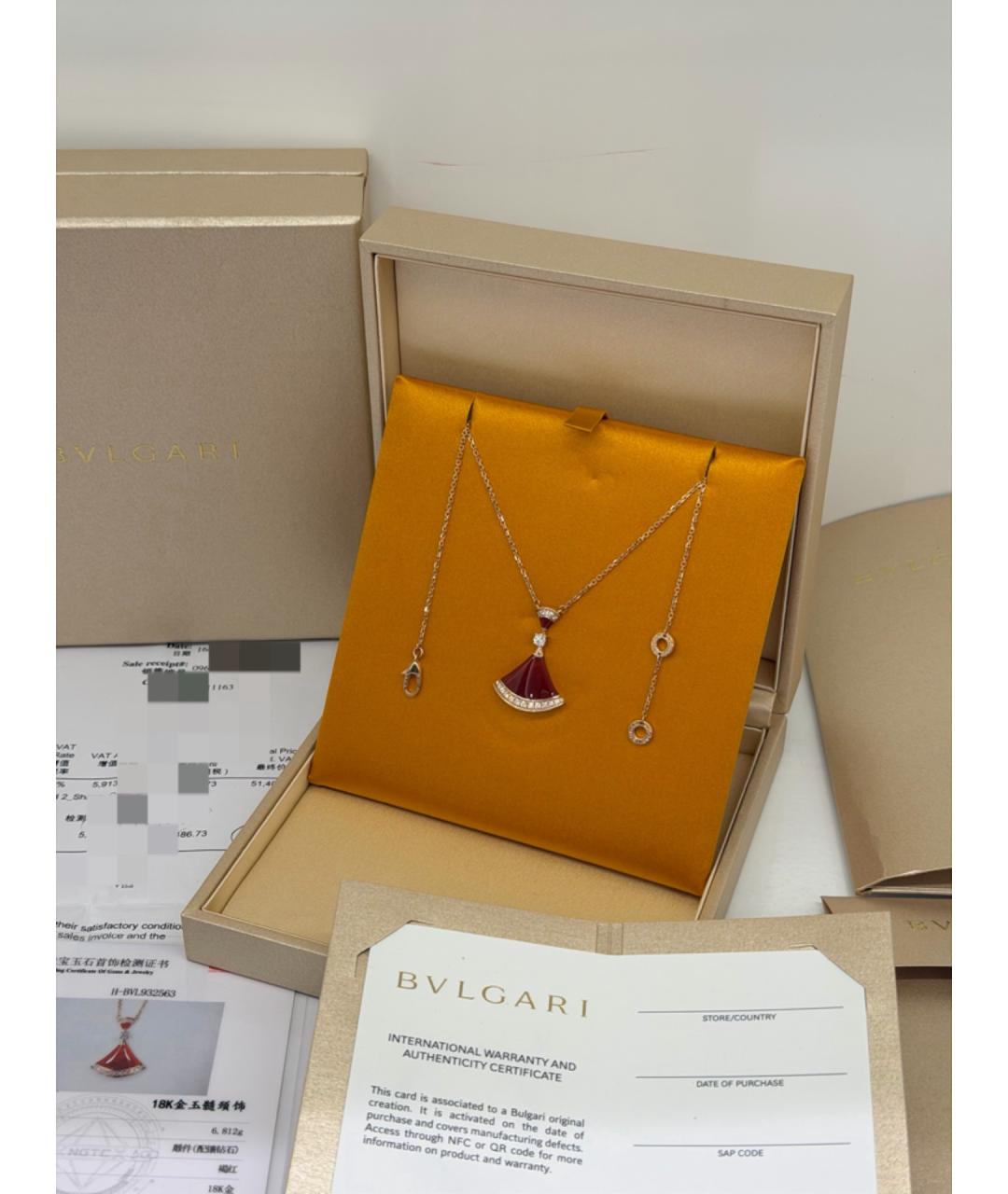 BVLGARI Золотое колье из розового золота, фото 4