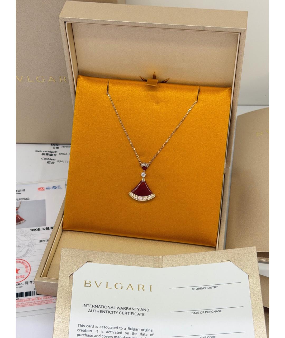 BVLGARI Золотое колье из розового золота, фото 6