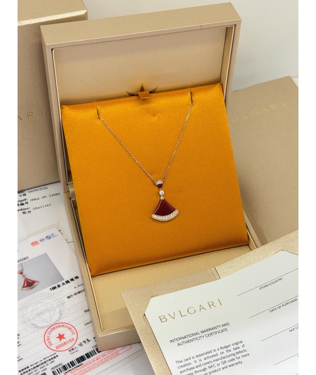 BVLGARI Золотое колье из розового золота, фото 5