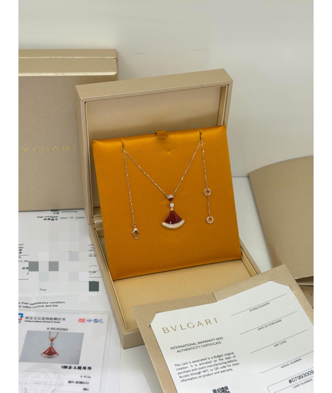 BVLGARI Золотое колье из розового золота, фото 2