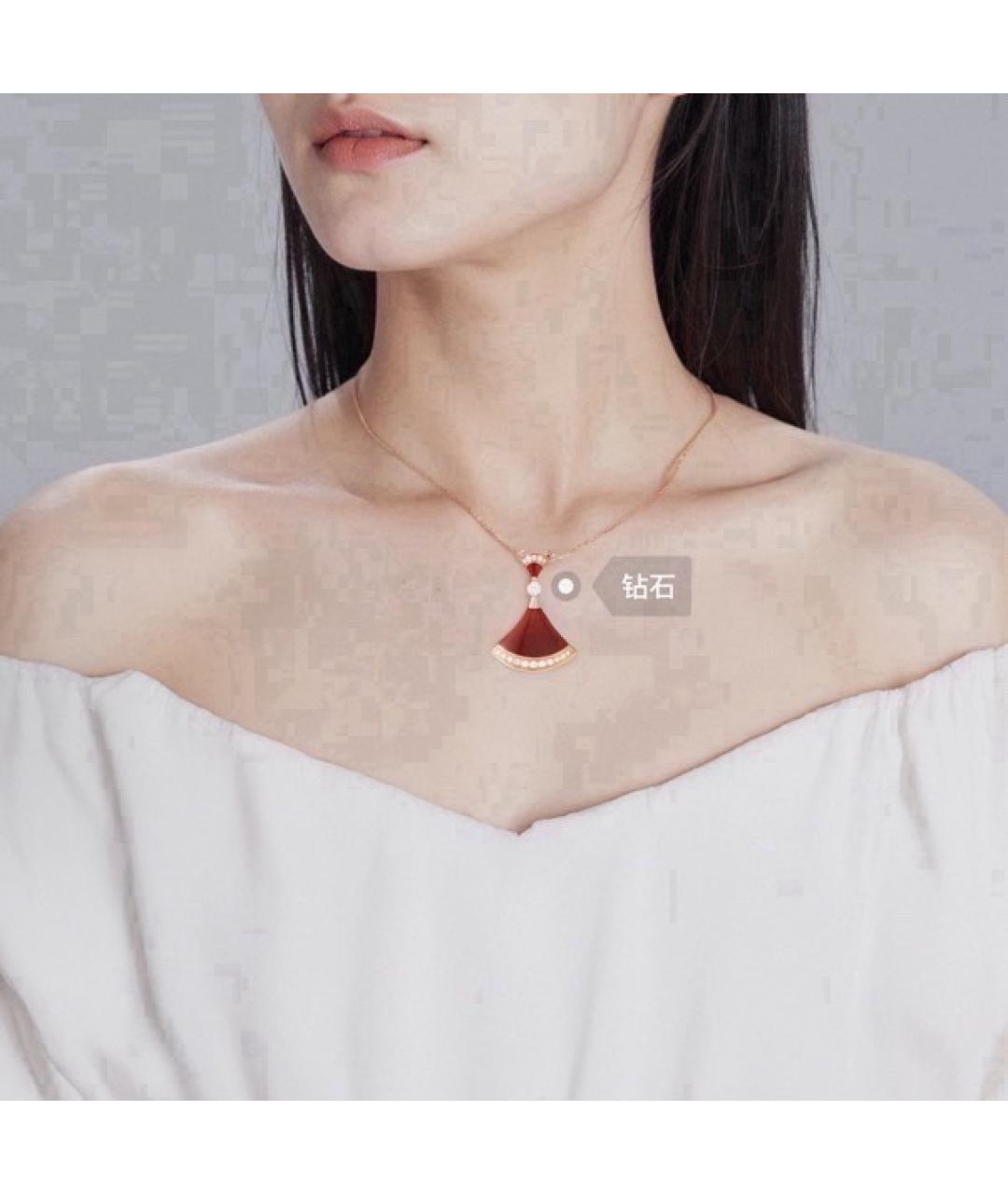 BVLGARI Золотое колье из розового золота, фото 7