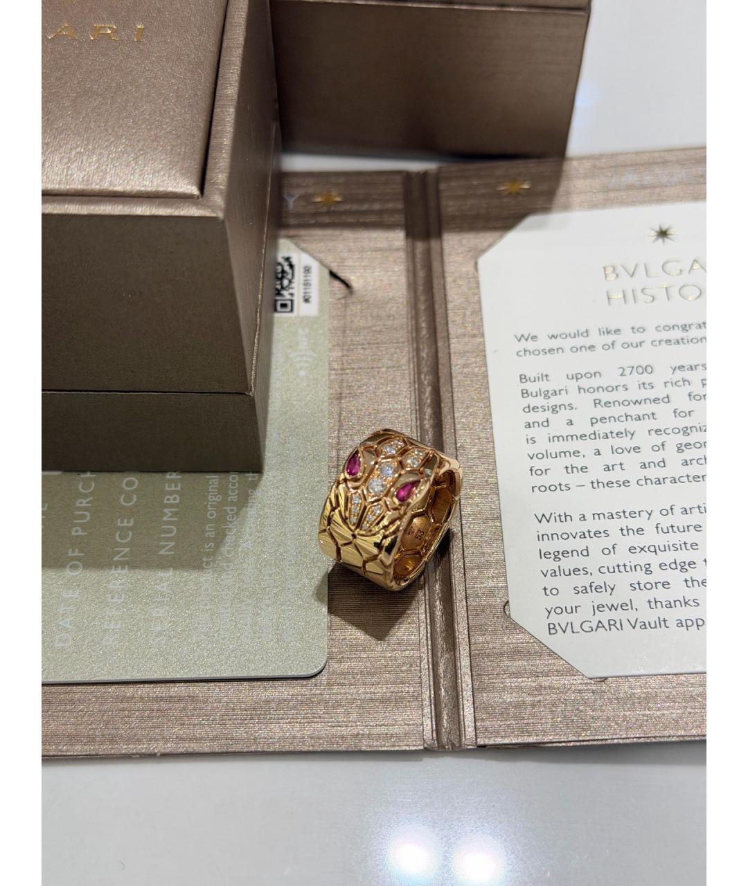 BVLGARI Золотое кольцо из розового золота, фото 4