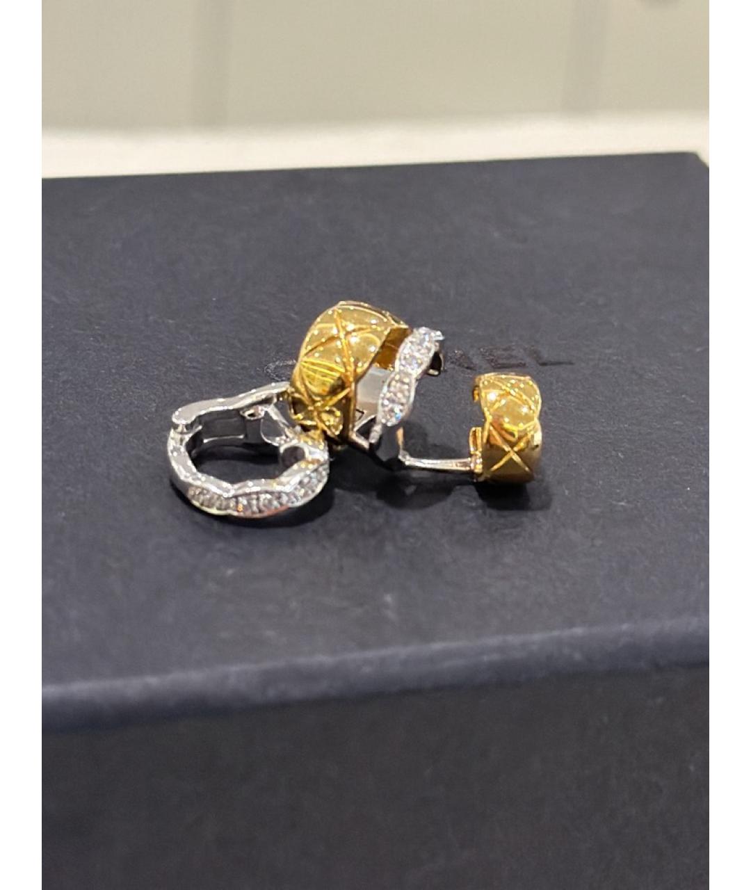 CHANEL Золотые серьги из желтого золота, фото 5