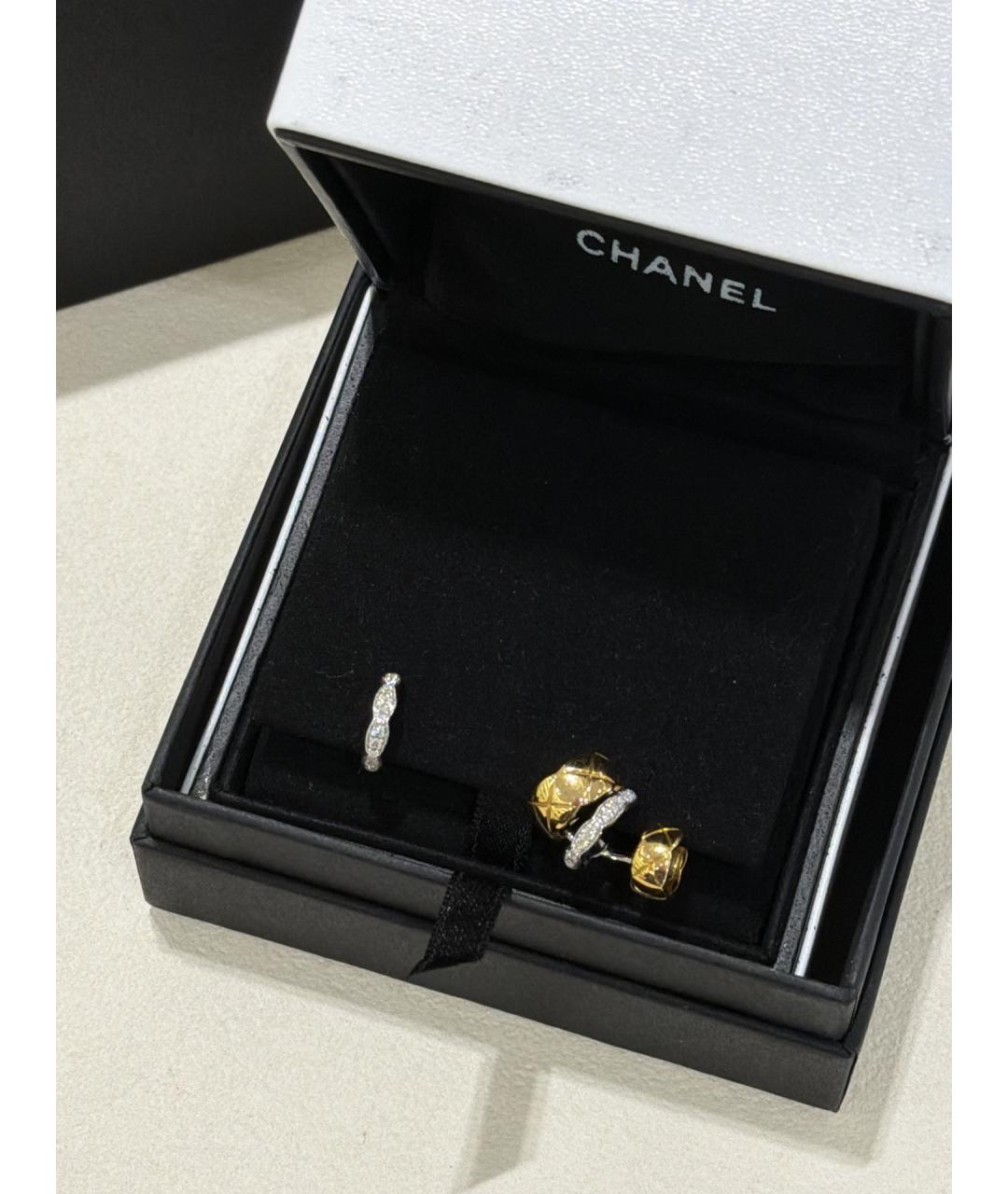 CHANEL Золотые серьги из желтого золота, фото 3