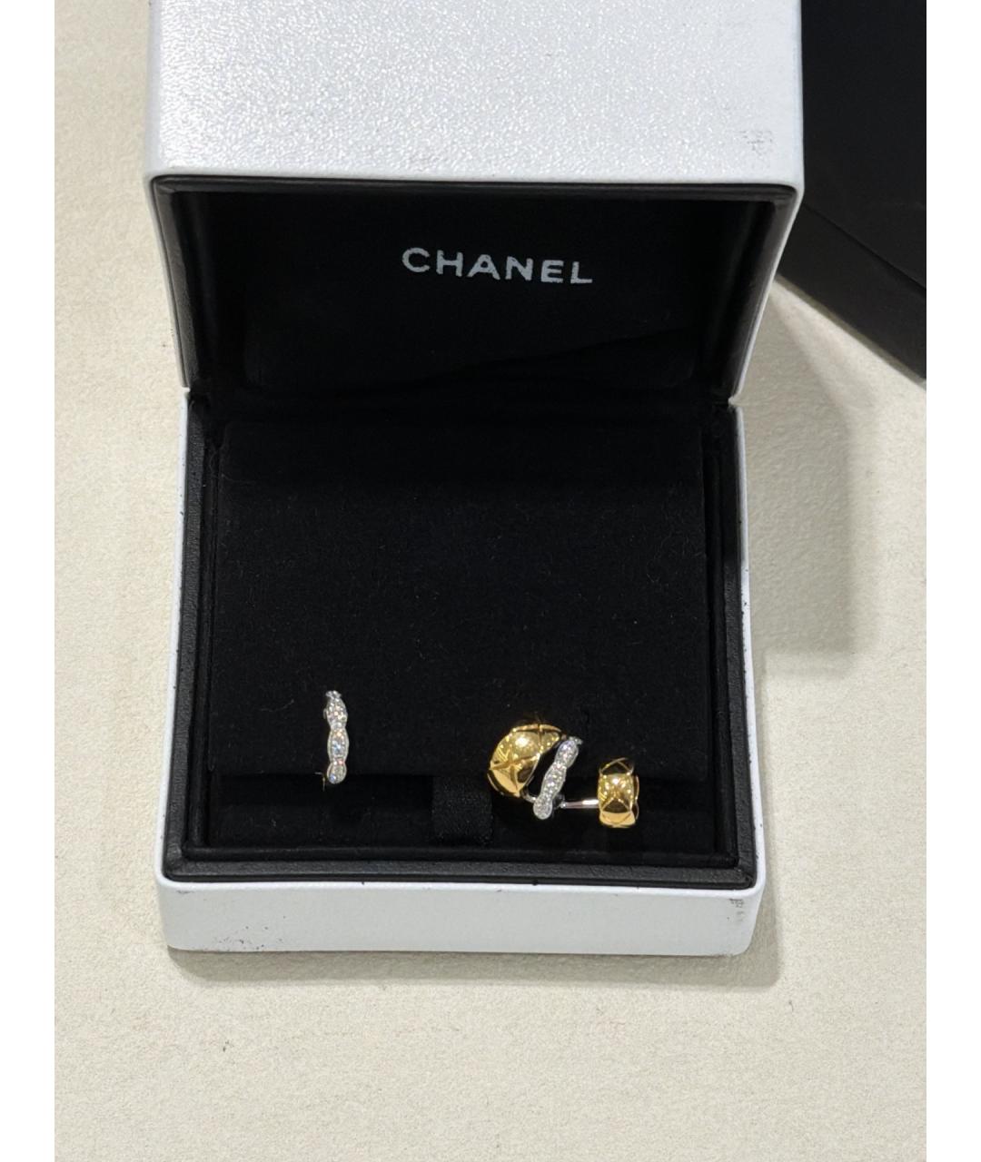 CHANEL Золотые серьги из желтого золота, фото 2