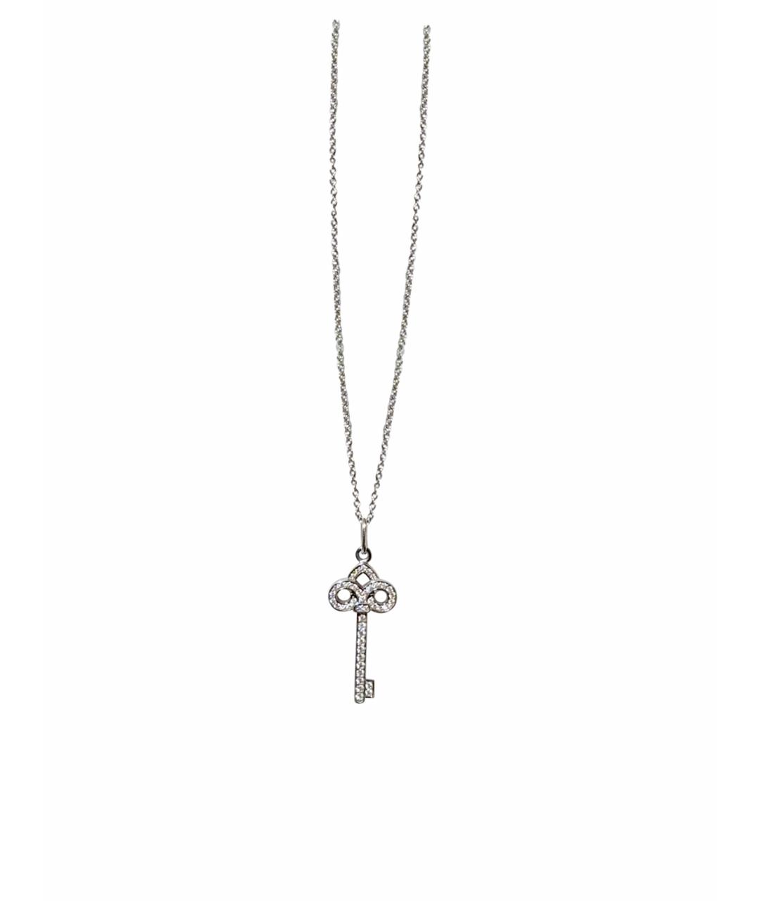 TIFFANY&CO Серебряное колье из белого золота, фото 1
