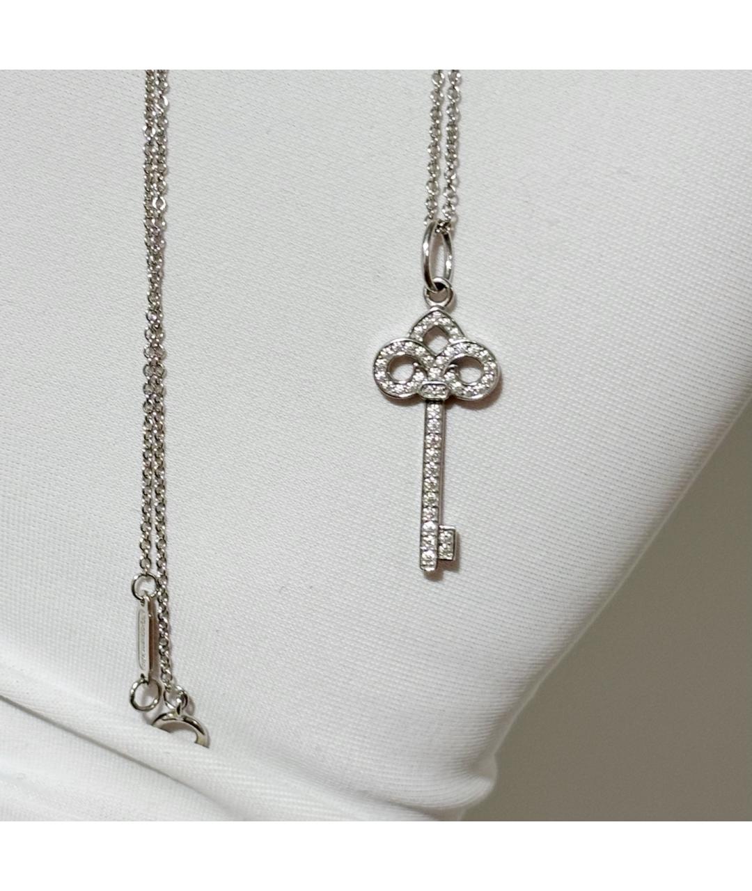 TIFFANY&CO Серебряное колье из белого золота, фото 2