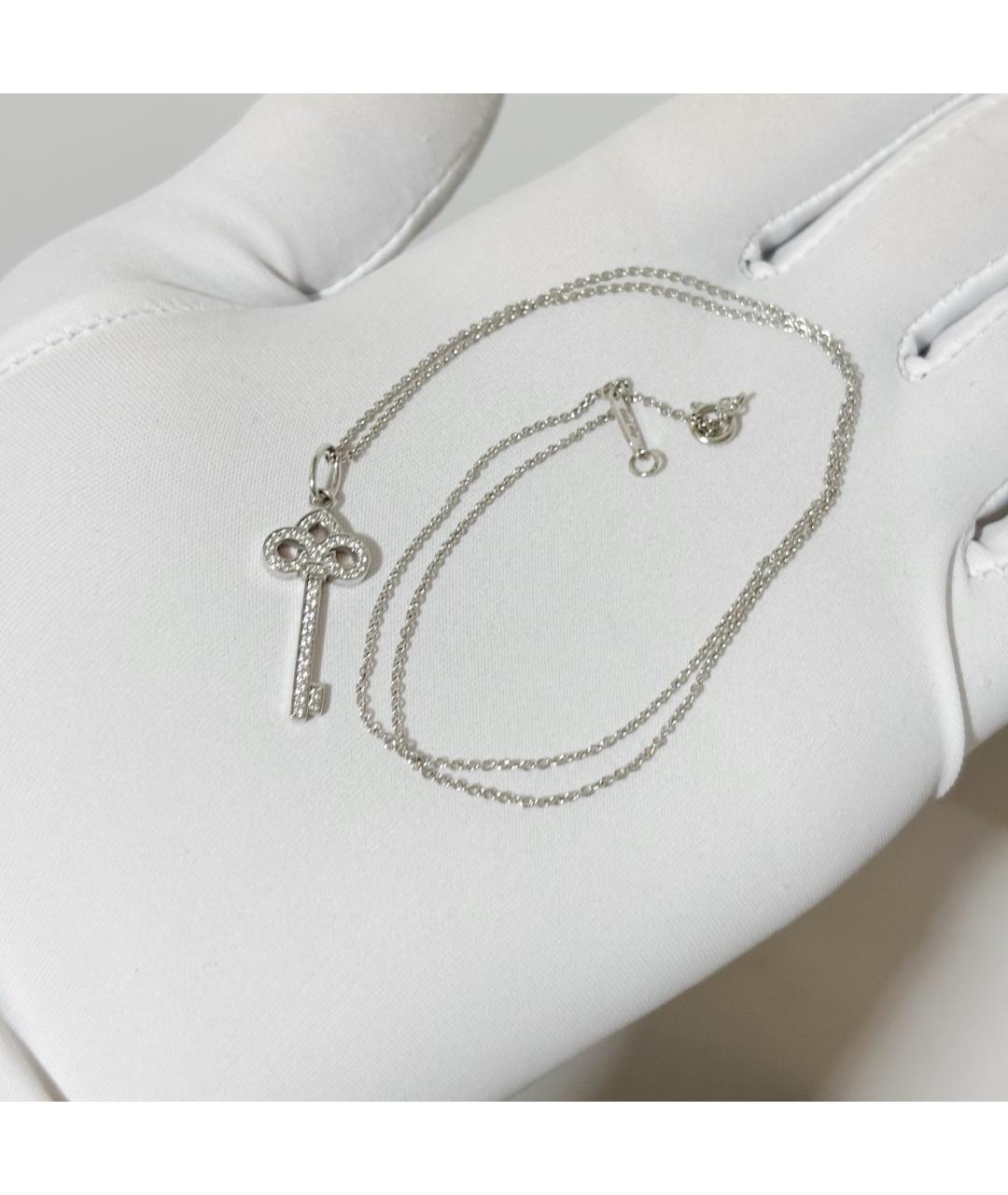 TIFFANY&CO Серебряное колье из белого золота, фото 4