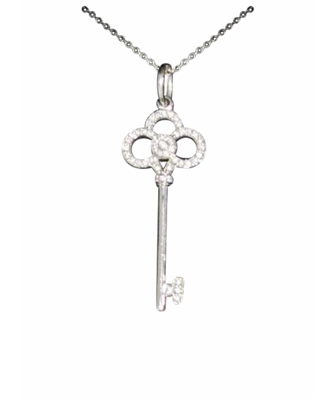 TIFFANY&CO Серебряное колье из белого золота, фото 1
