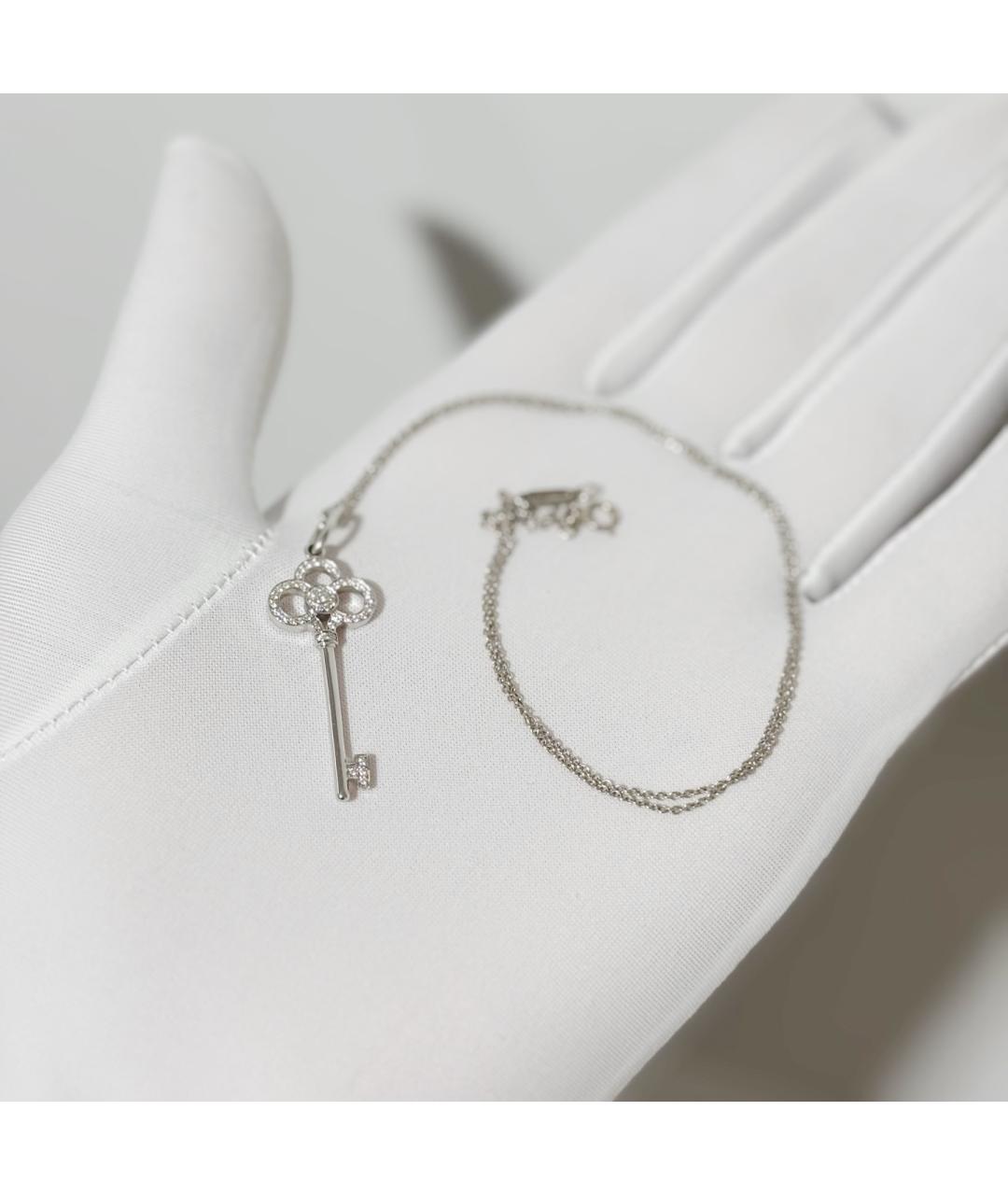 TIFFANY&CO Серебряное колье из белого золота, фото 5