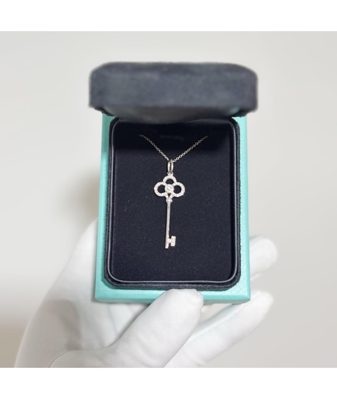 TIFFANY&CO Серебряное колье из белого золота, фото 9