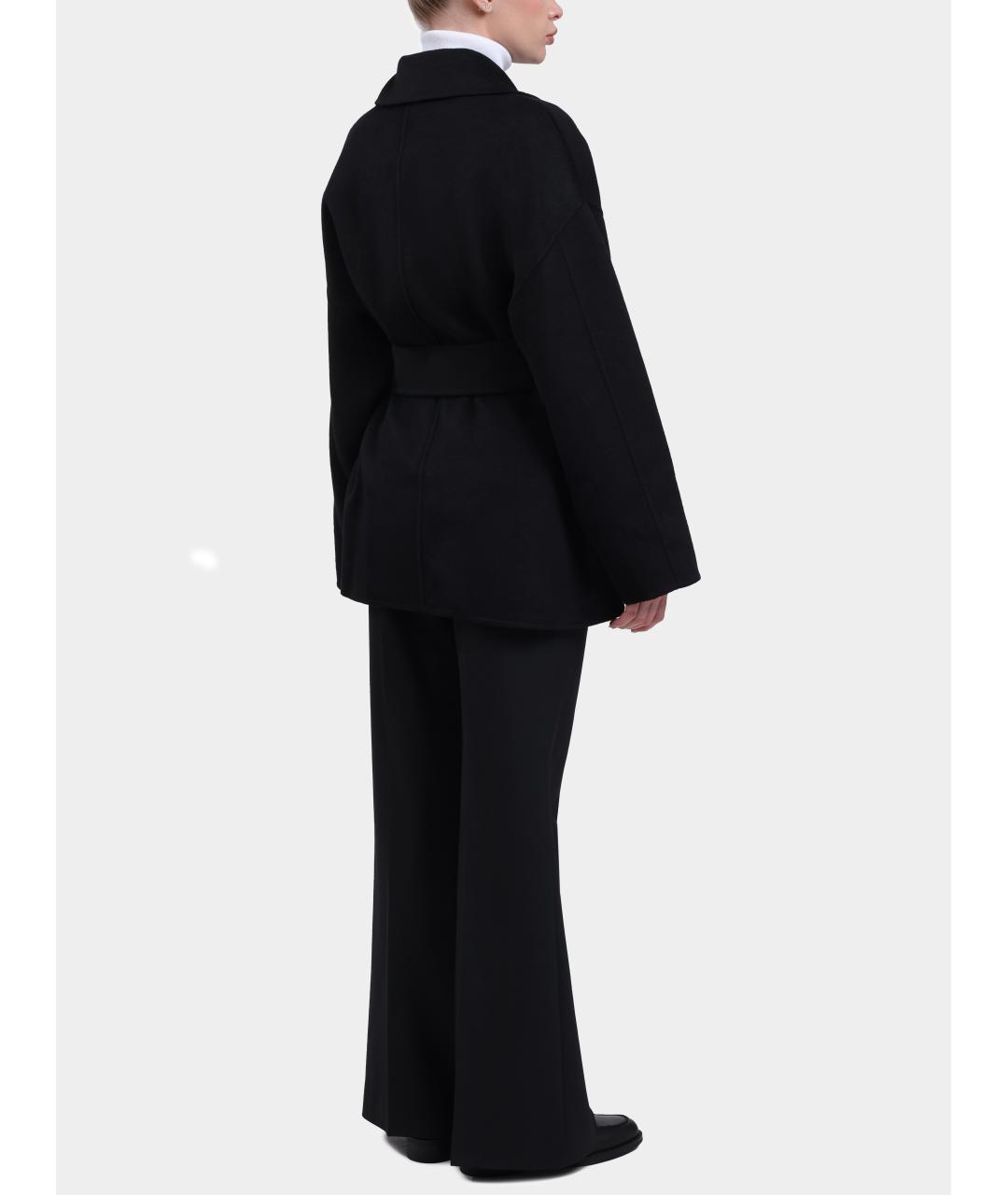 LIU JO Черное шерстяное пальто, фото 5