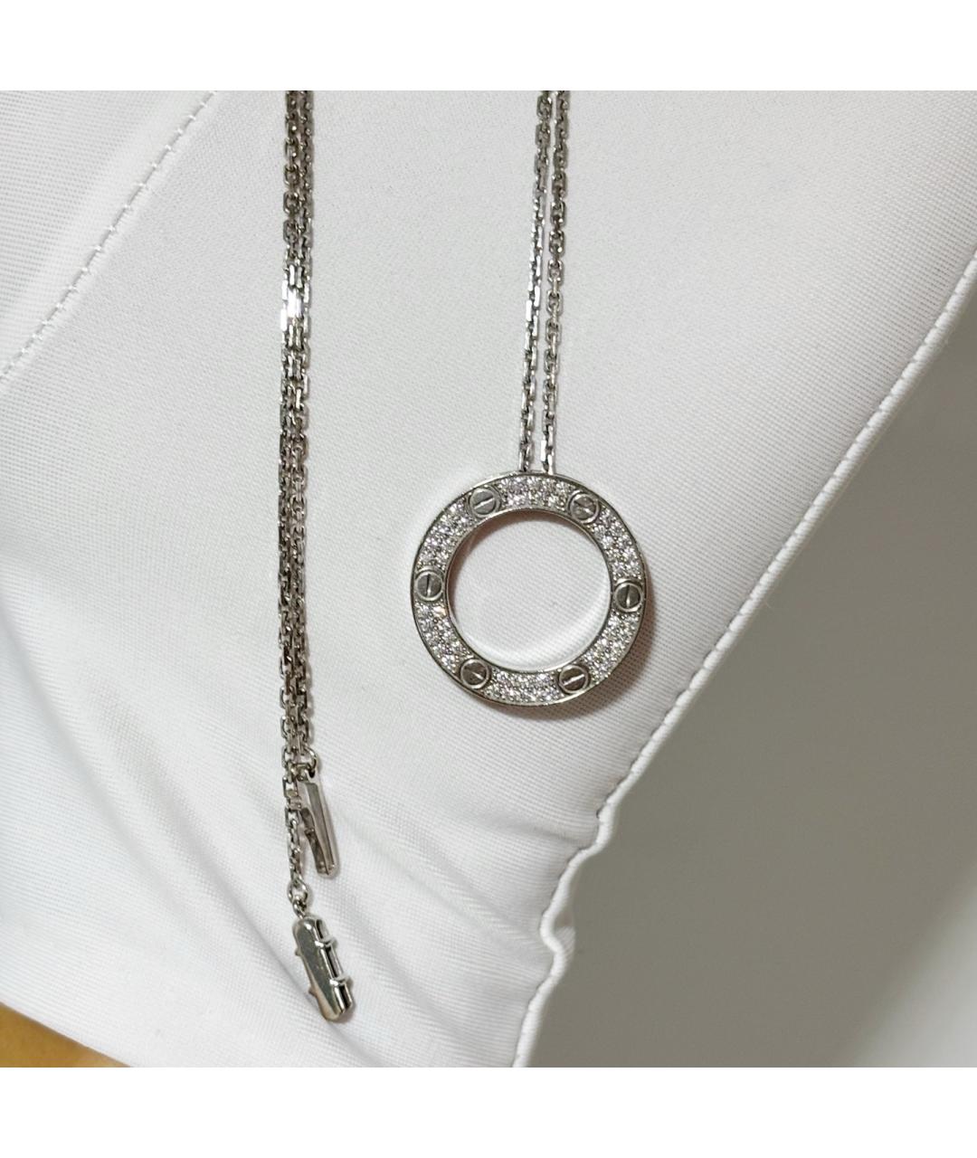 CARTIER Серебряное колье из белого золота, фото 2