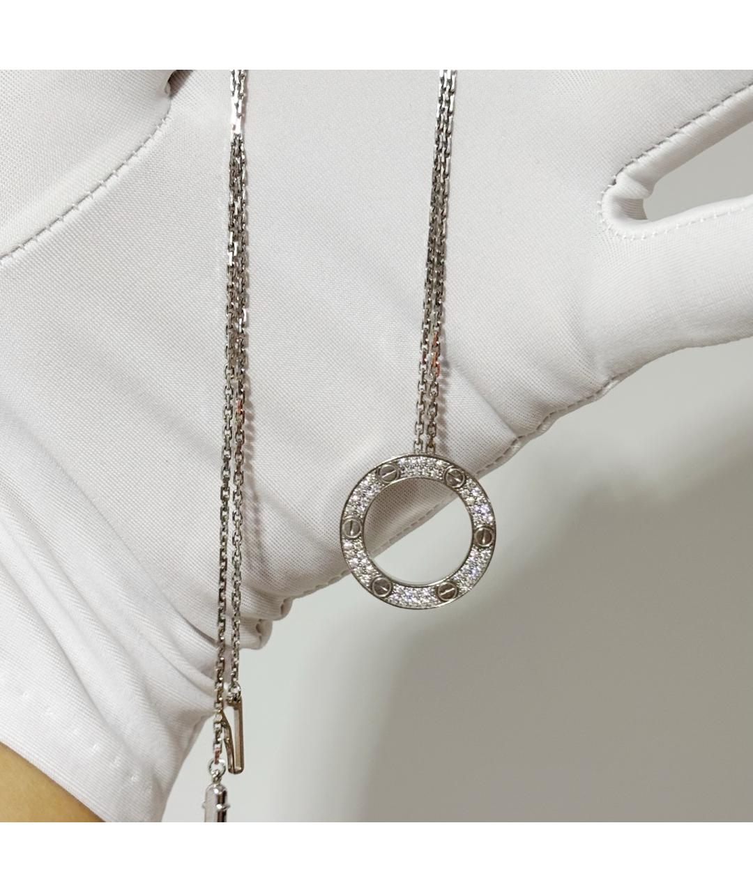 CARTIER Серебряное колье из белого золота, фото 3