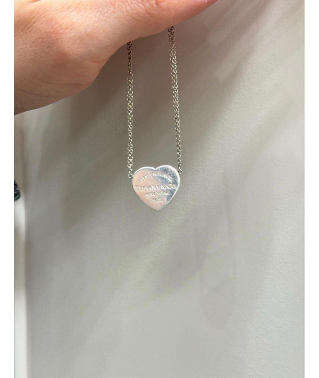 TIFFANY&CO Белое серебряное колье, фото 2