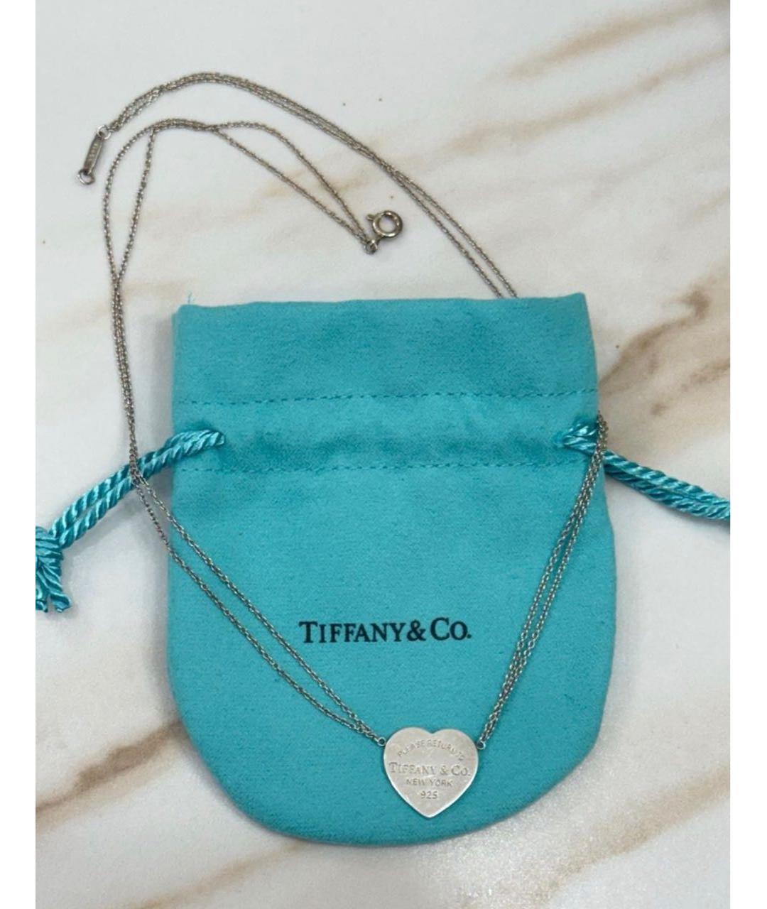 TIFFANY&CO Белое серебряное колье, фото 4